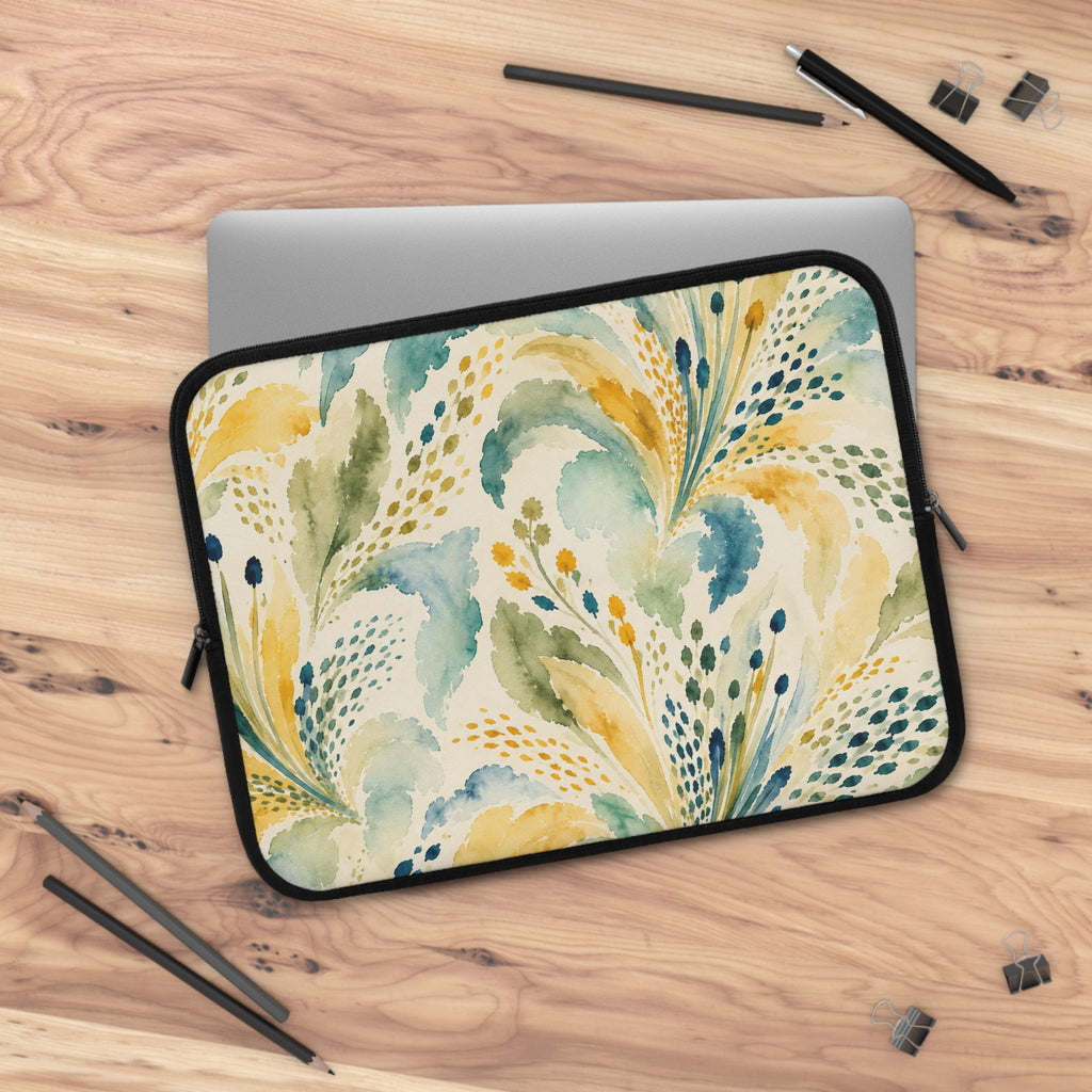 Watercolor Floral Laptop Sleeve