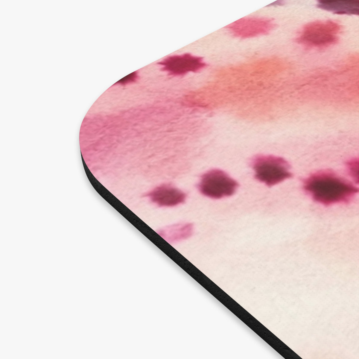 Pink Watercolor Abstract Mouse Pad | Floral Ink Spot Desk Mat
