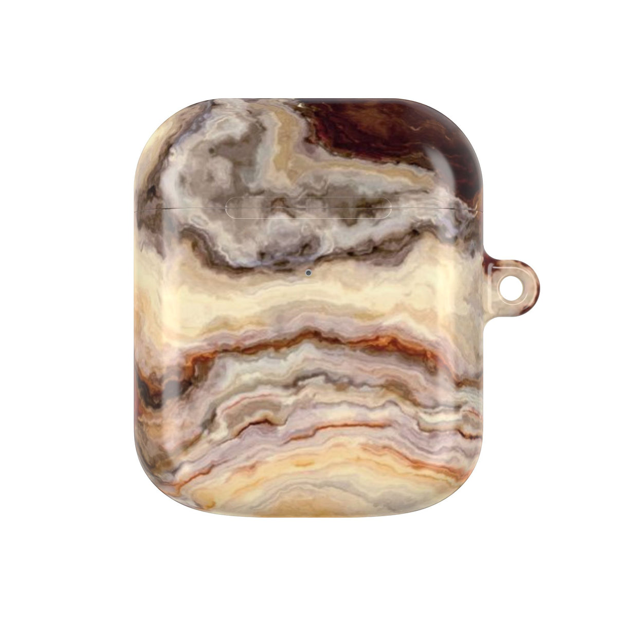 Brown Marble Pattern AirPod Case