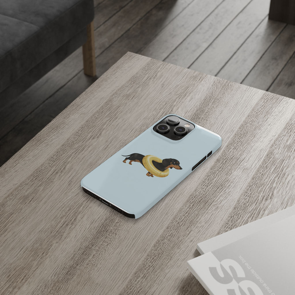 Slim Phone Cases - Cute Dog Dachshund Design, Protective Phone Covers, Fun Animal Art, Unique Gifts for Dog Lovers, Trendy Smartphone