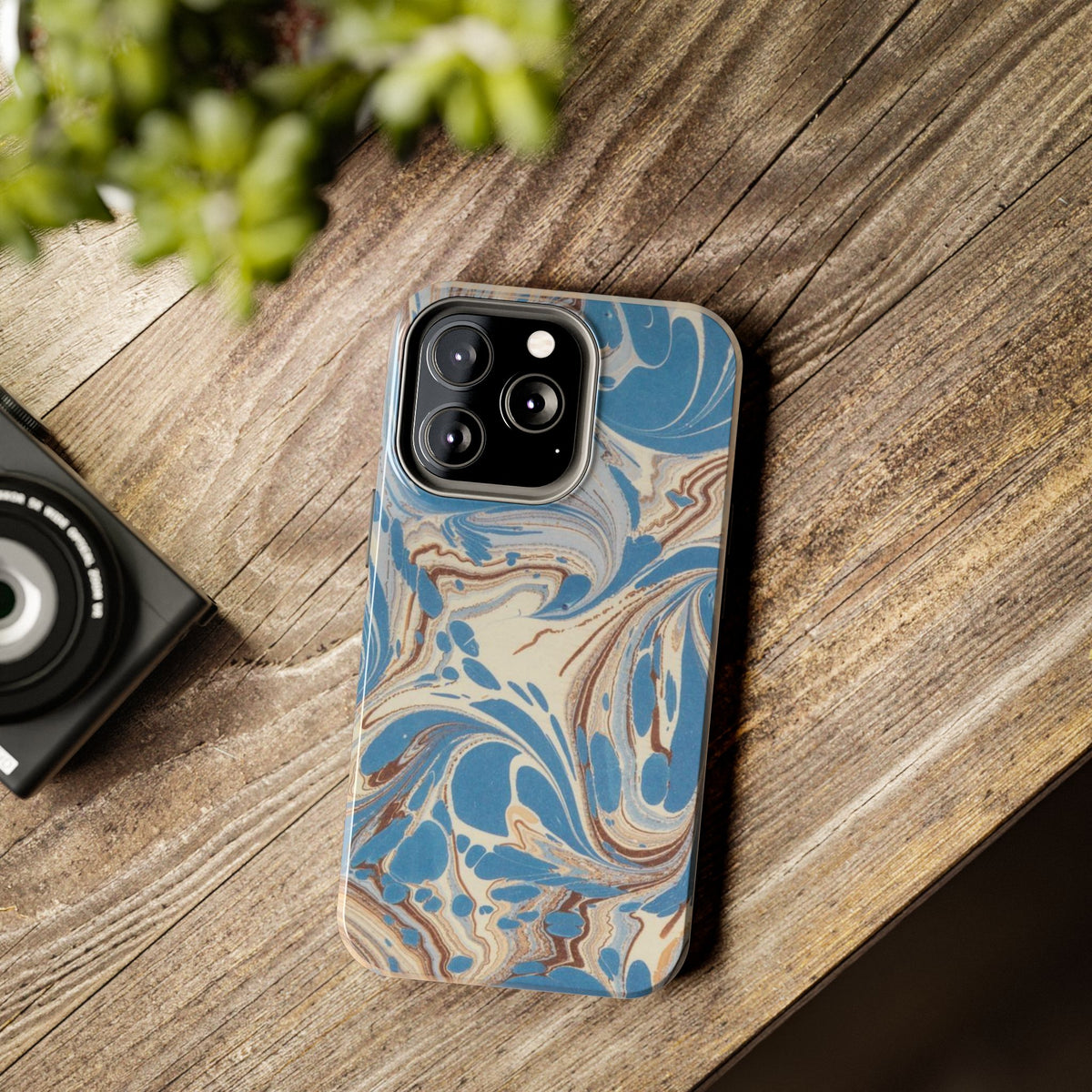 Blue Marble Swirl Phone Case