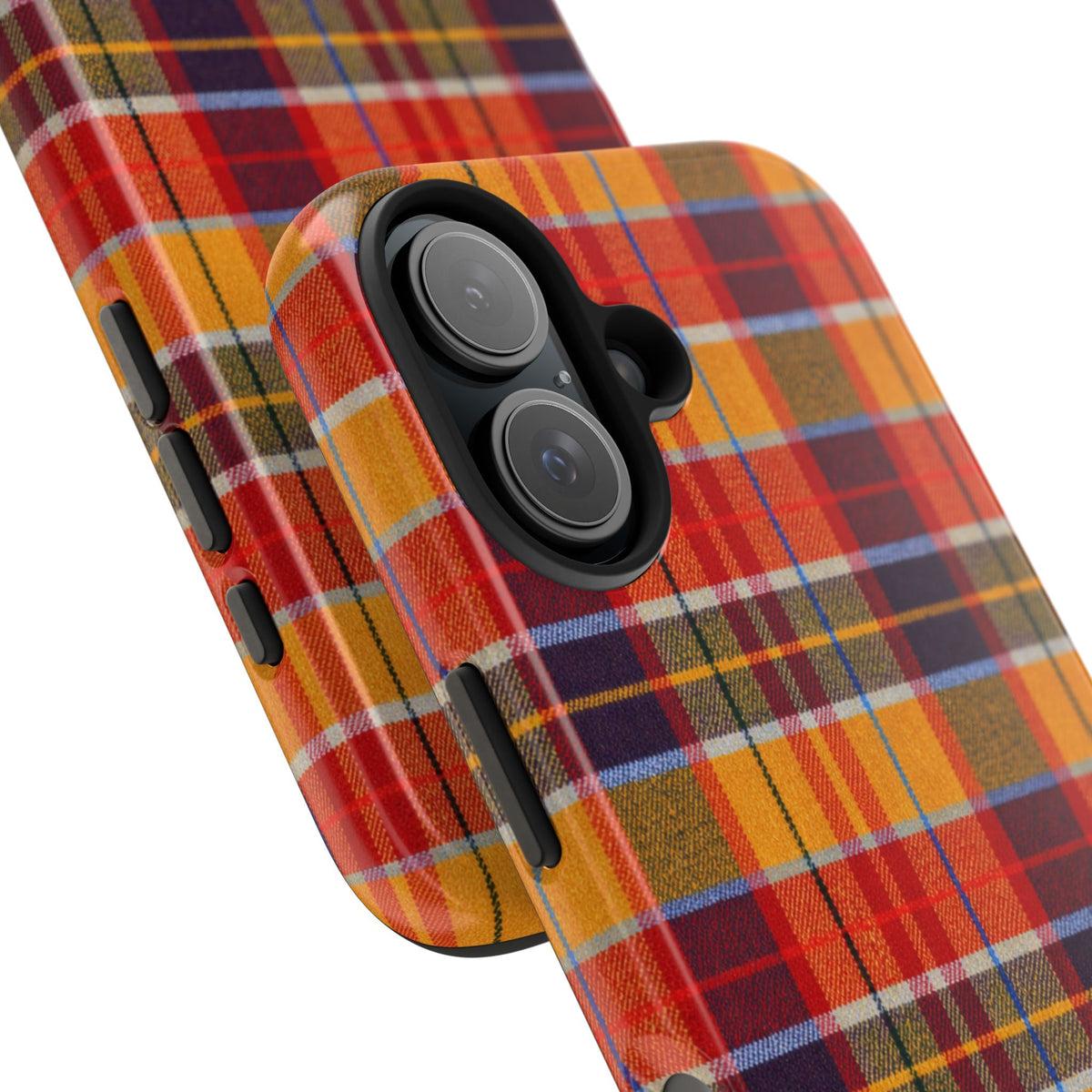 Autumn Plaid Tough Phone Case | Orange Red Yellow Plaid