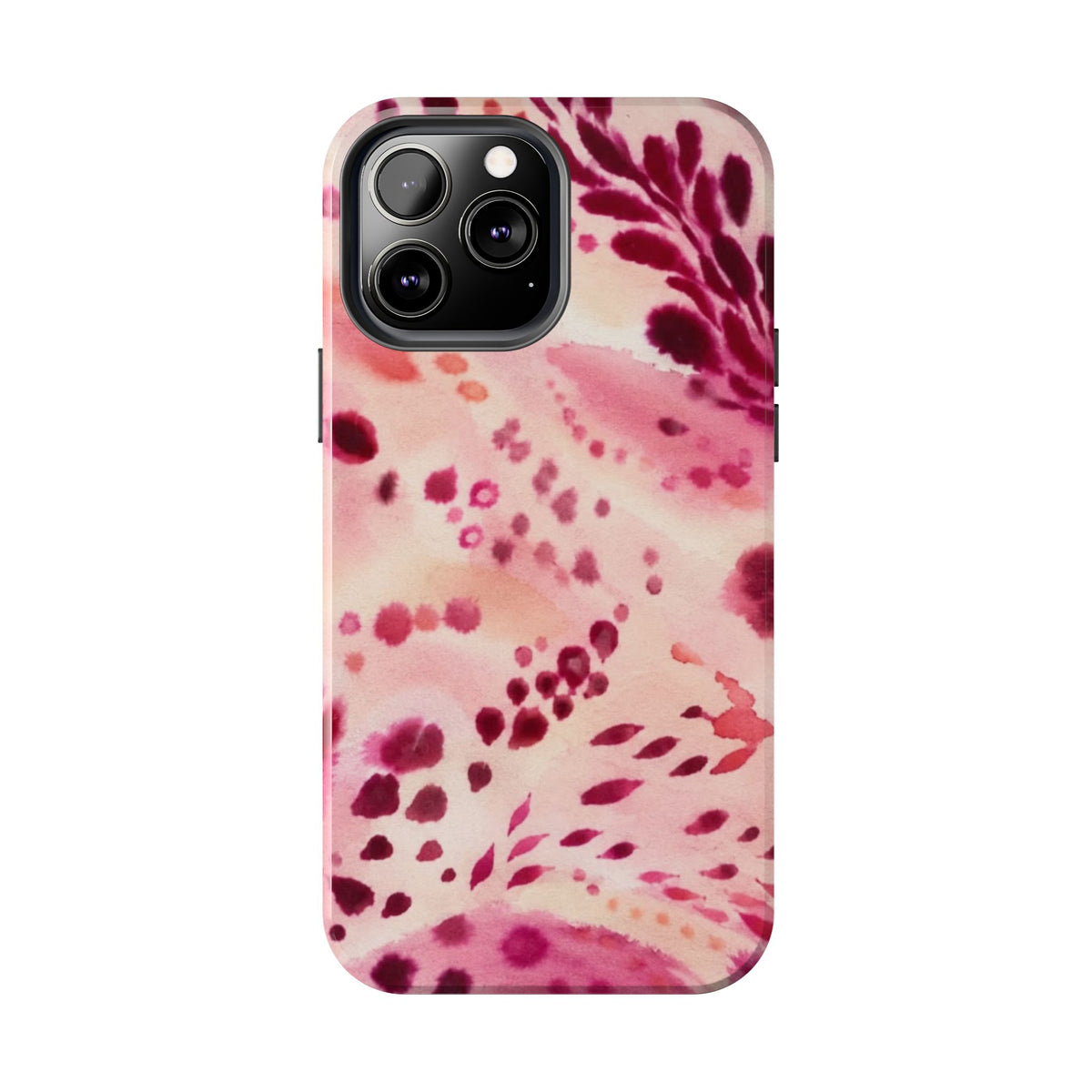 Pink Watercolor Floral Pattern phone case | Tough Phone Cases