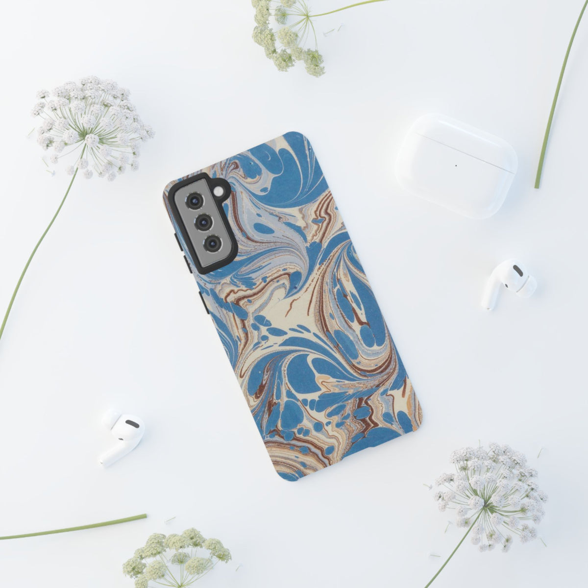 Blue Marble Swirl Phone Case