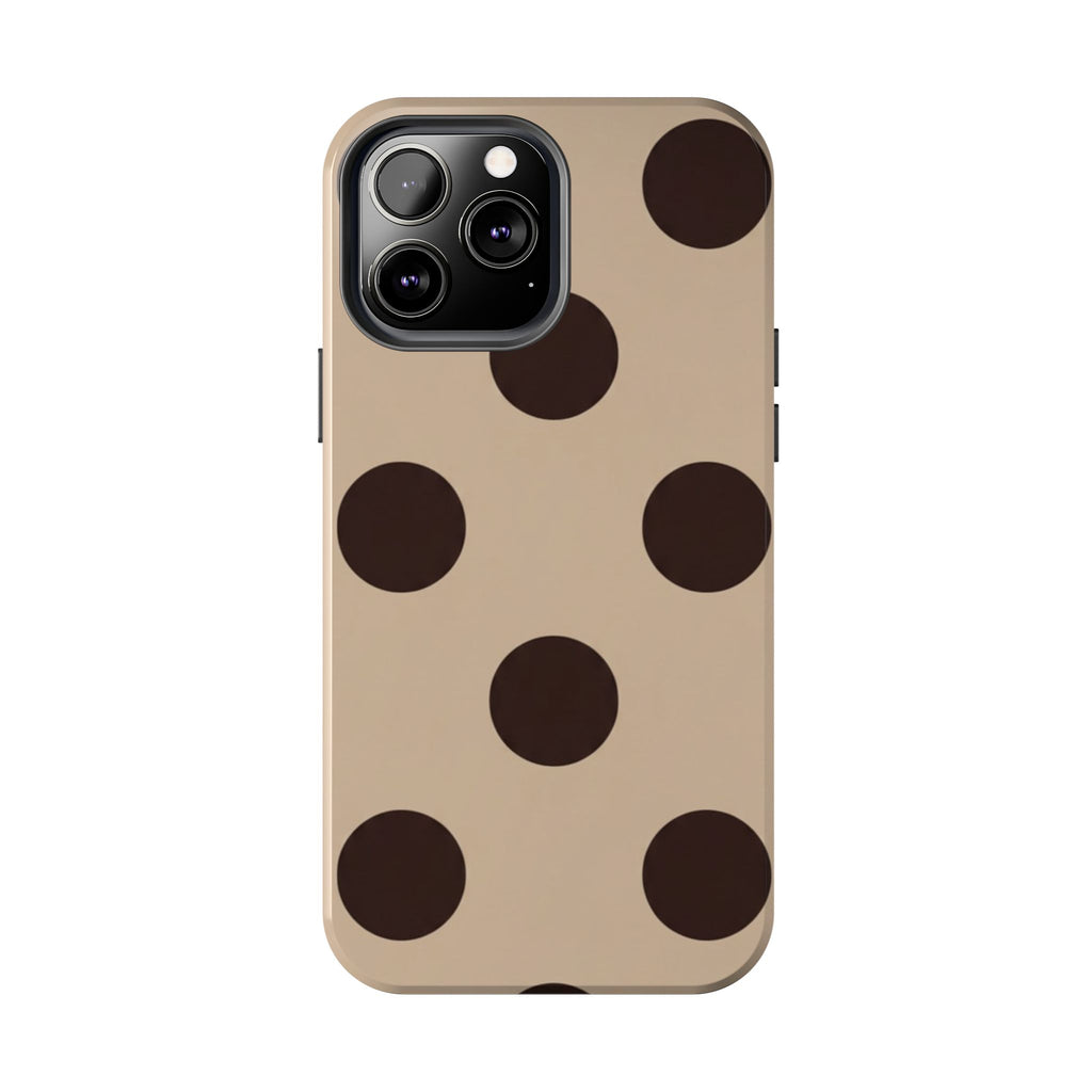 Stylish Polka Dot Phone Case for Trendy Protection, Cute Gift for Her, Phone Accessories, Everyday Fashion, Modern Design