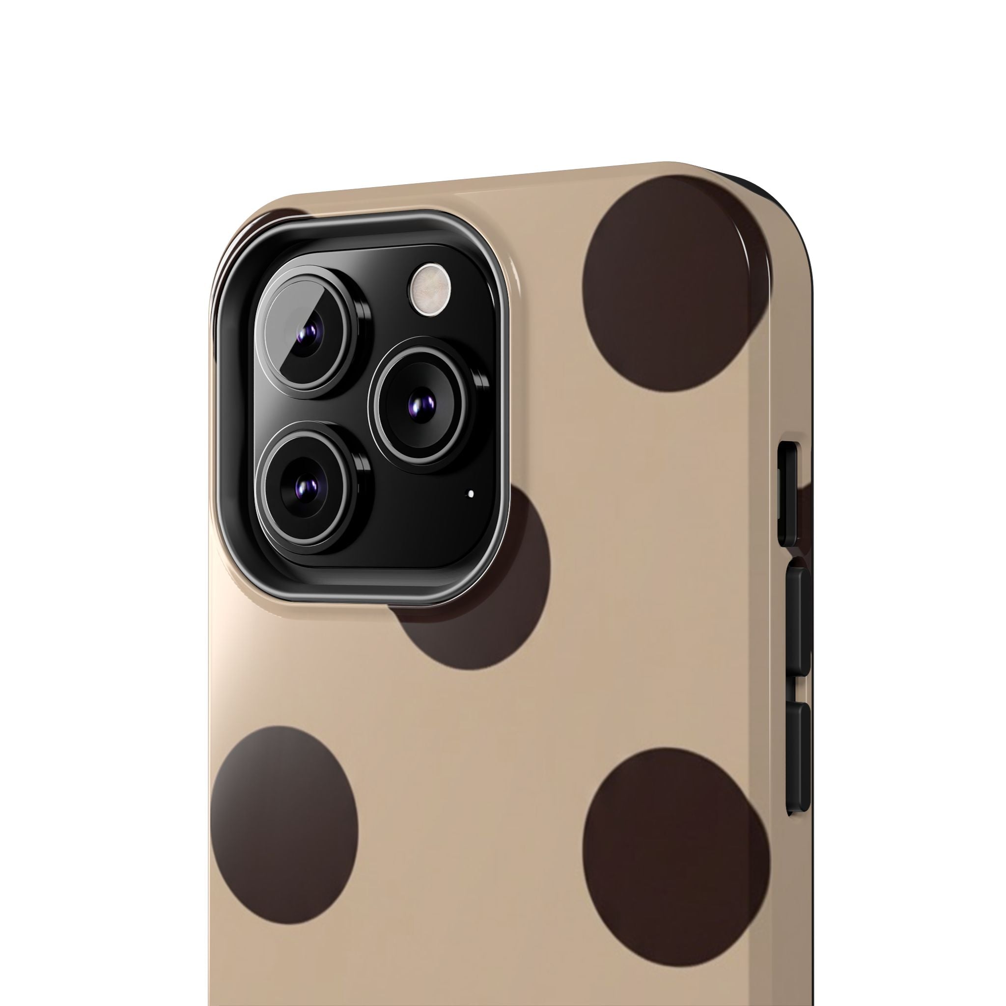 Stylish Polka Dot Phone Case for Trendy Protection, Cute Gift for Her, Phone Accessories, Everyday Fashion, Modern Design