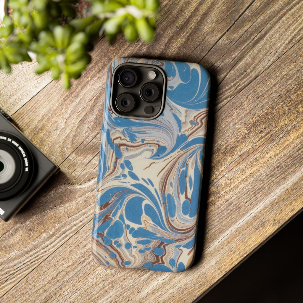Blue Marble Swirl Phone Case