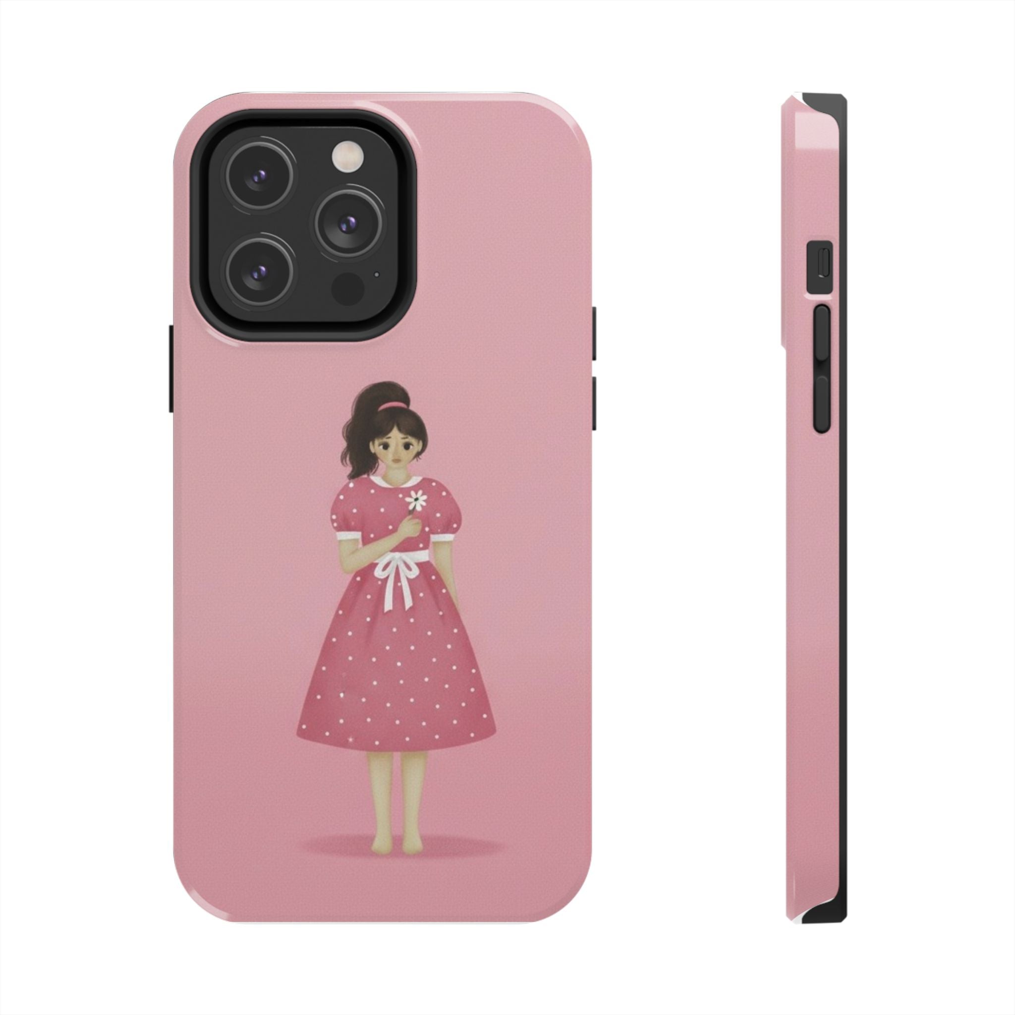 Pink Phone Case, Tough Phone Cases for Women, Cute Vibe, Protective Cover
