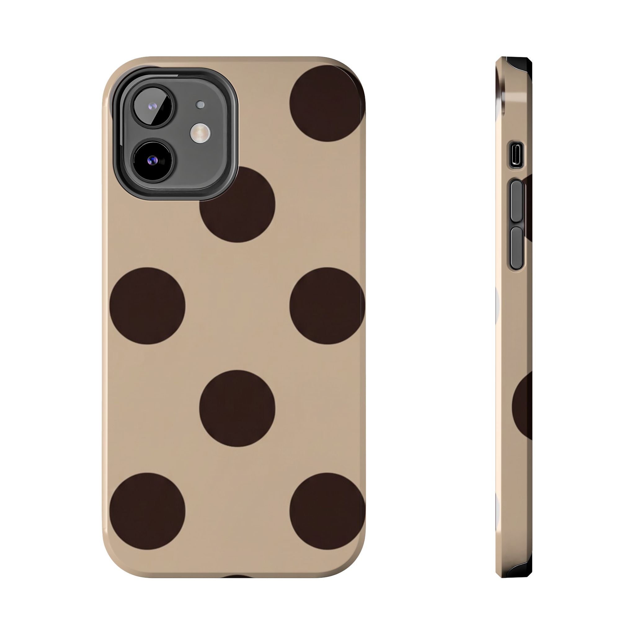 Stylish Polka Dot Phone Case for Trendy Protection, Cute Gift for Her, Phone Accessories, Everyday Fashion, Modern Design