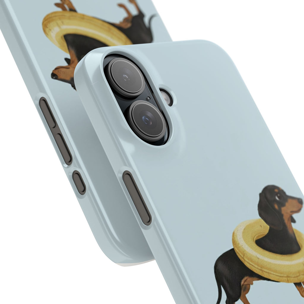 Slim Phone Cases - Cute Dog Dachshund Design, Protective Phone Covers, Fun Animal Art, Unique Gifts for Dog Lovers, Trendy Smartphone