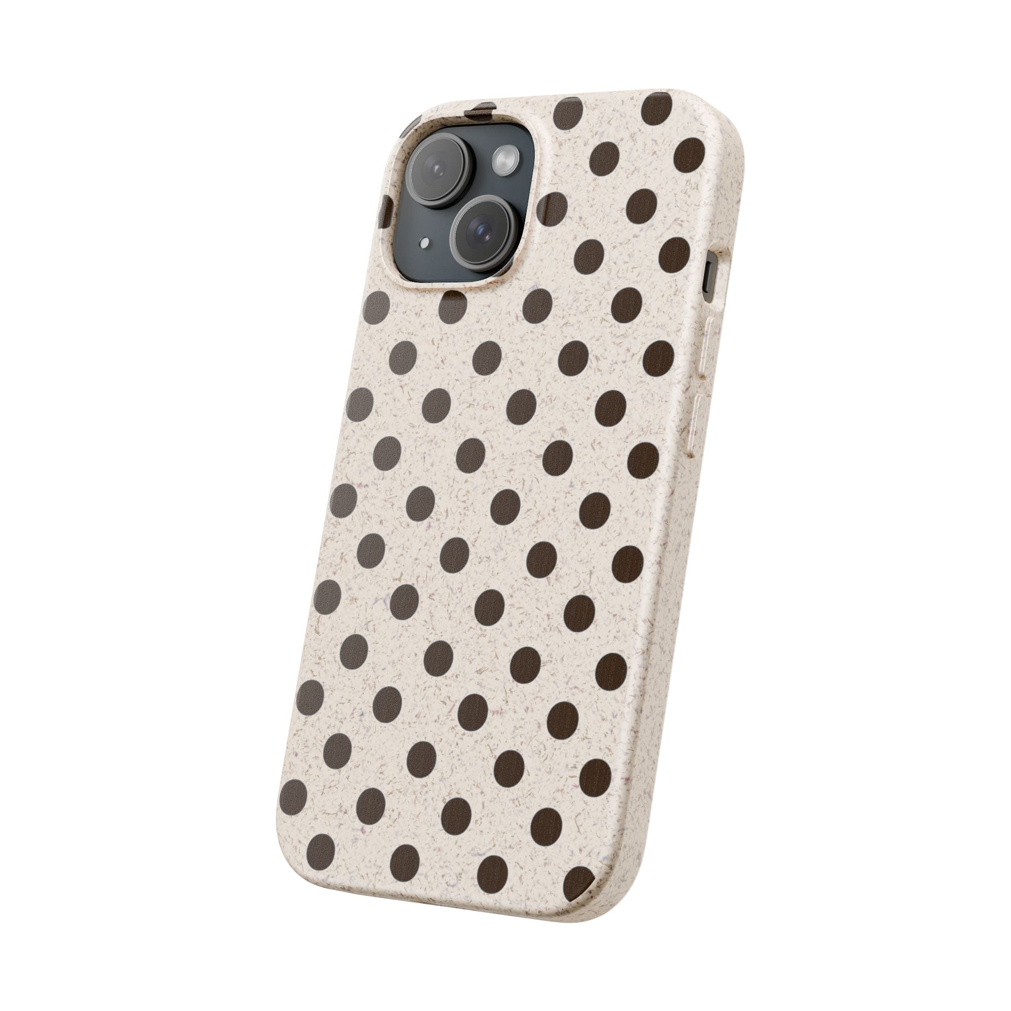 Eco-Friendly Polka Dot Phone Case — Biodegradable Protective Cover