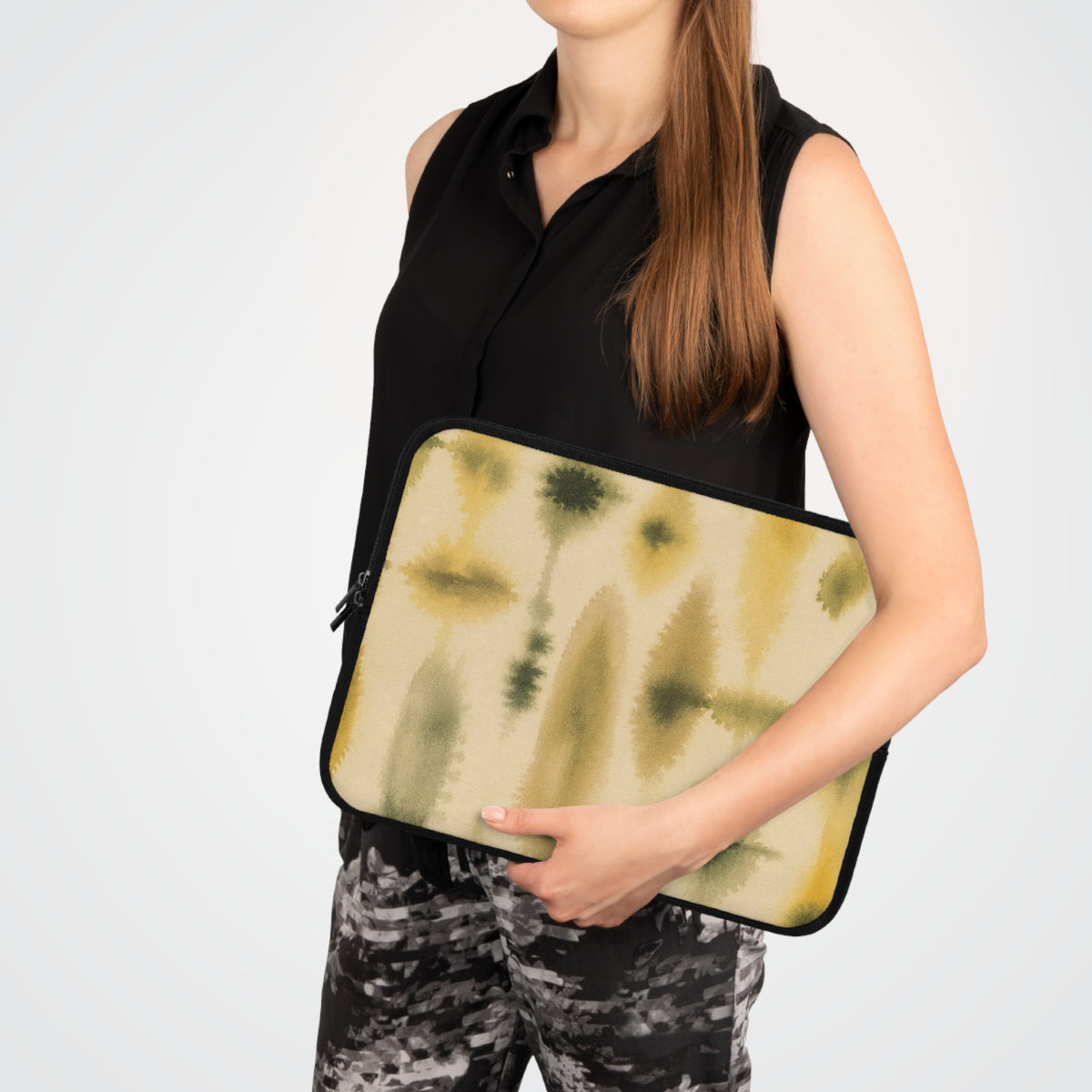 Abstract Watercolor Pattern Laptop Sleeve