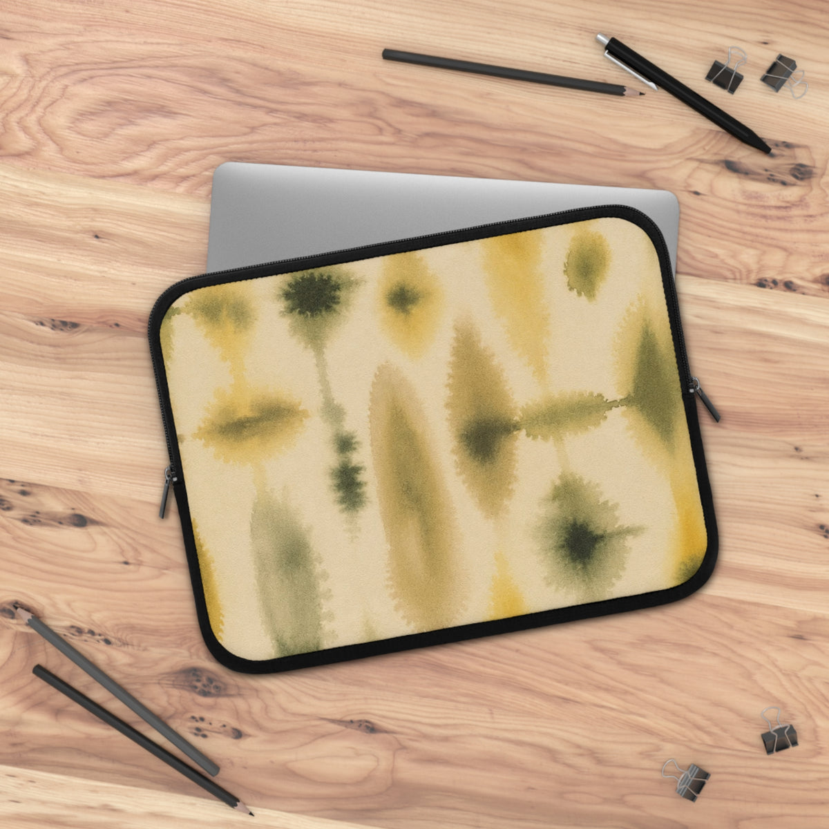 Abstract Watercolor Pattern Laptop Sleeve