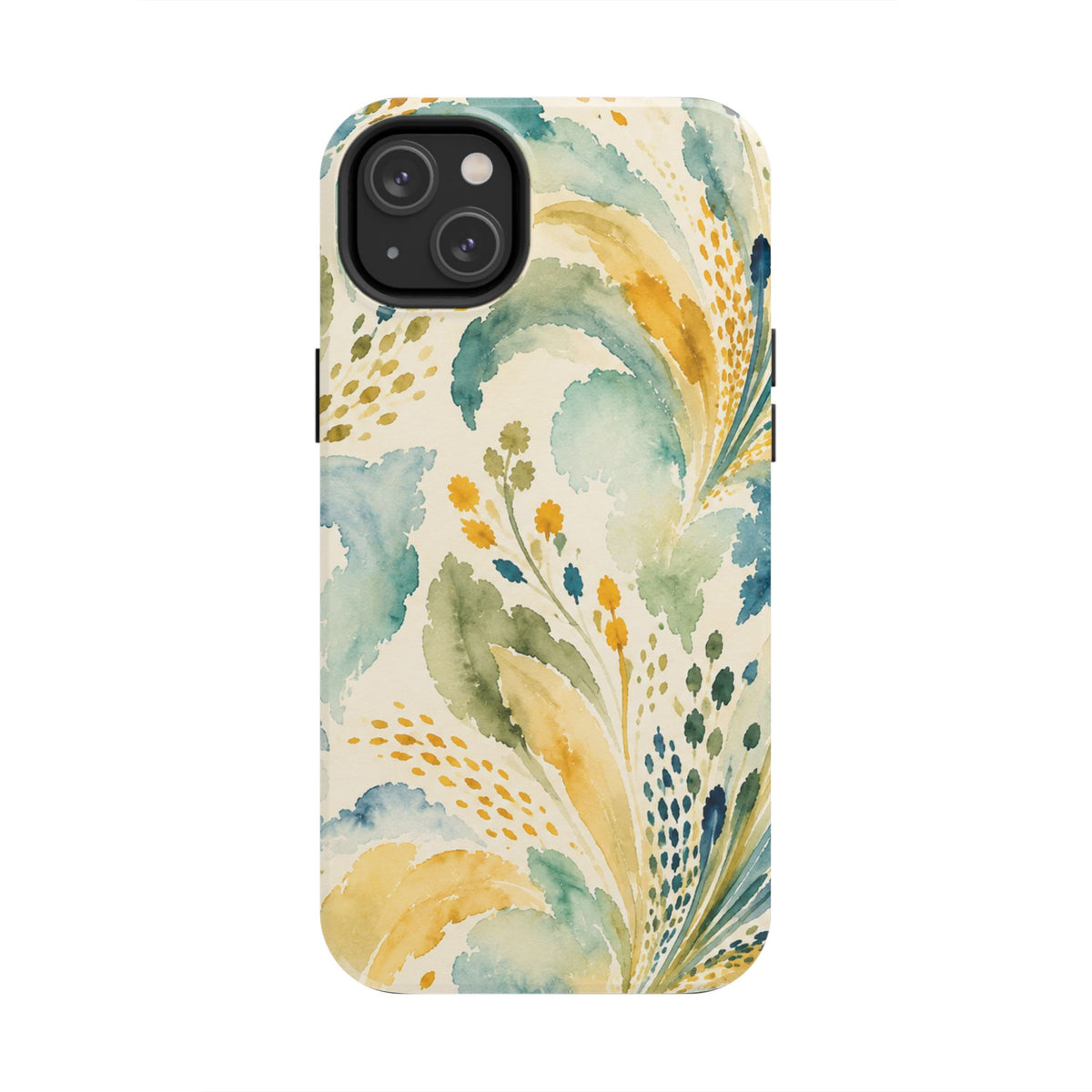 Watercolor Floral Swirl Phone Case | Tough Phone Case