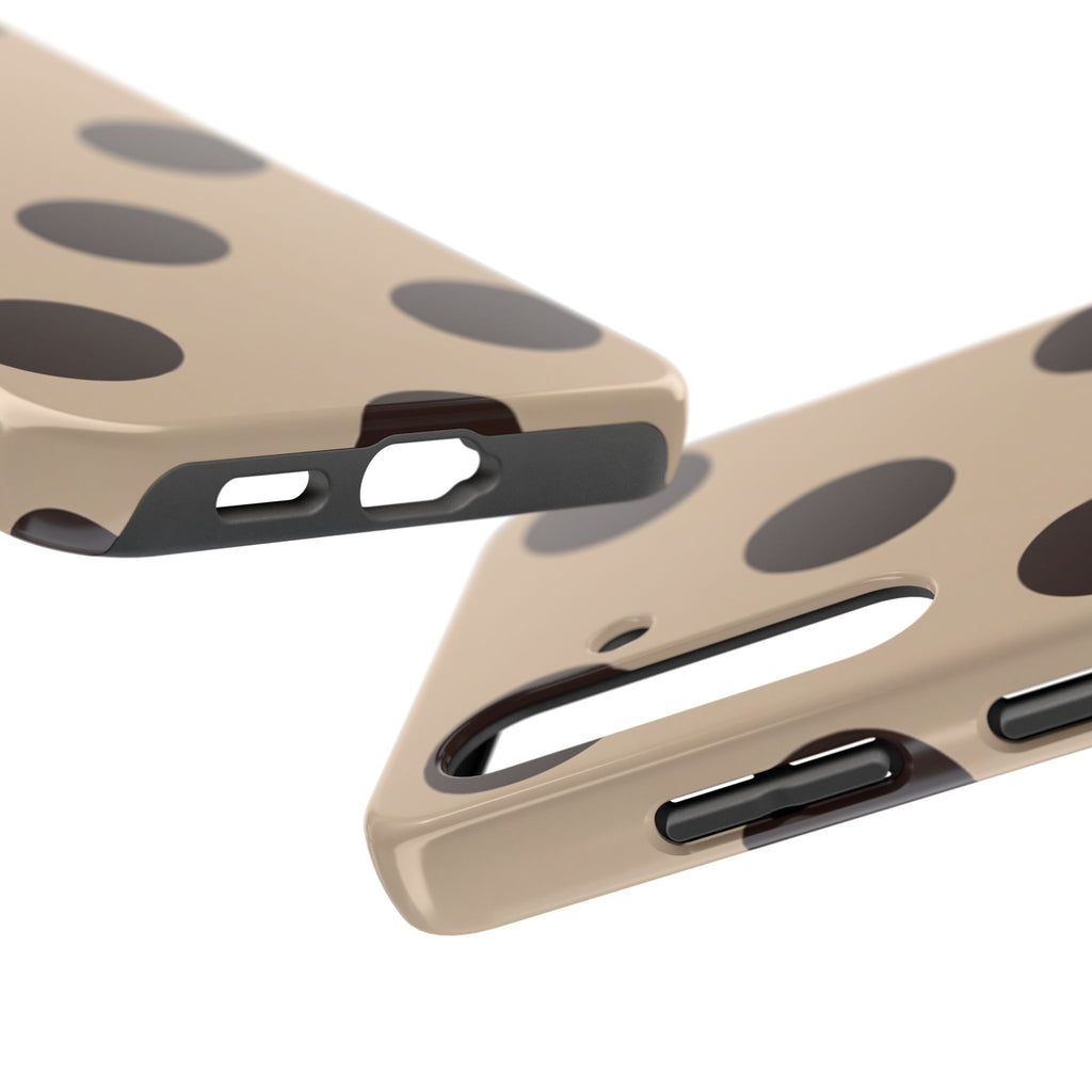 Stylish Polka Dot Phone Case for Trendy Protection, Cute Gift for Her, Phone Accessories, Everyday Fashion, Modern Design