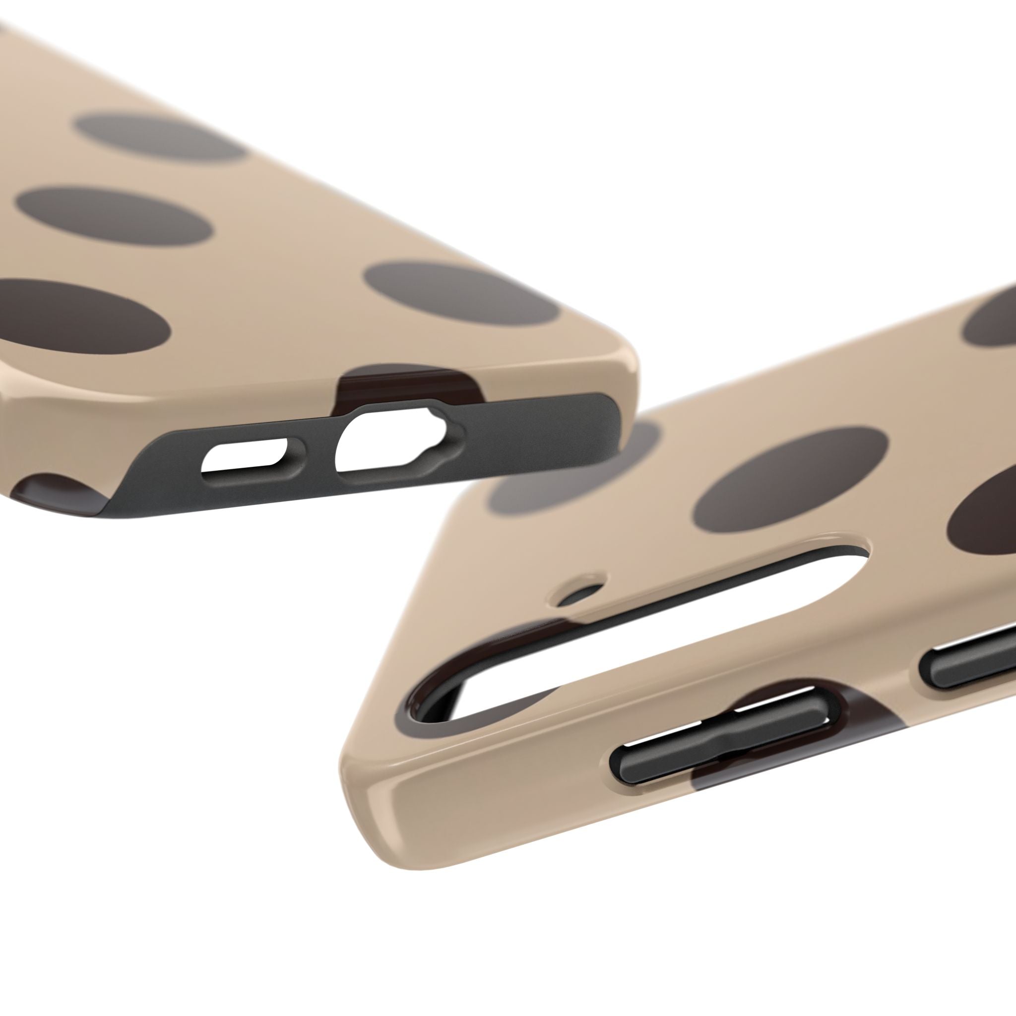 Stylish Polka Dot Phone Case for Trendy Protection, Cute Gift for Her, Phone Accessories, Everyday Fashion, Modern Design
