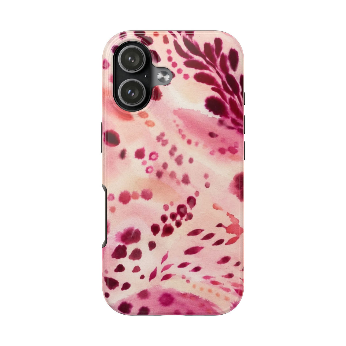 Pink Watercolor Floral Pattern phone case | Tough Phone Cases