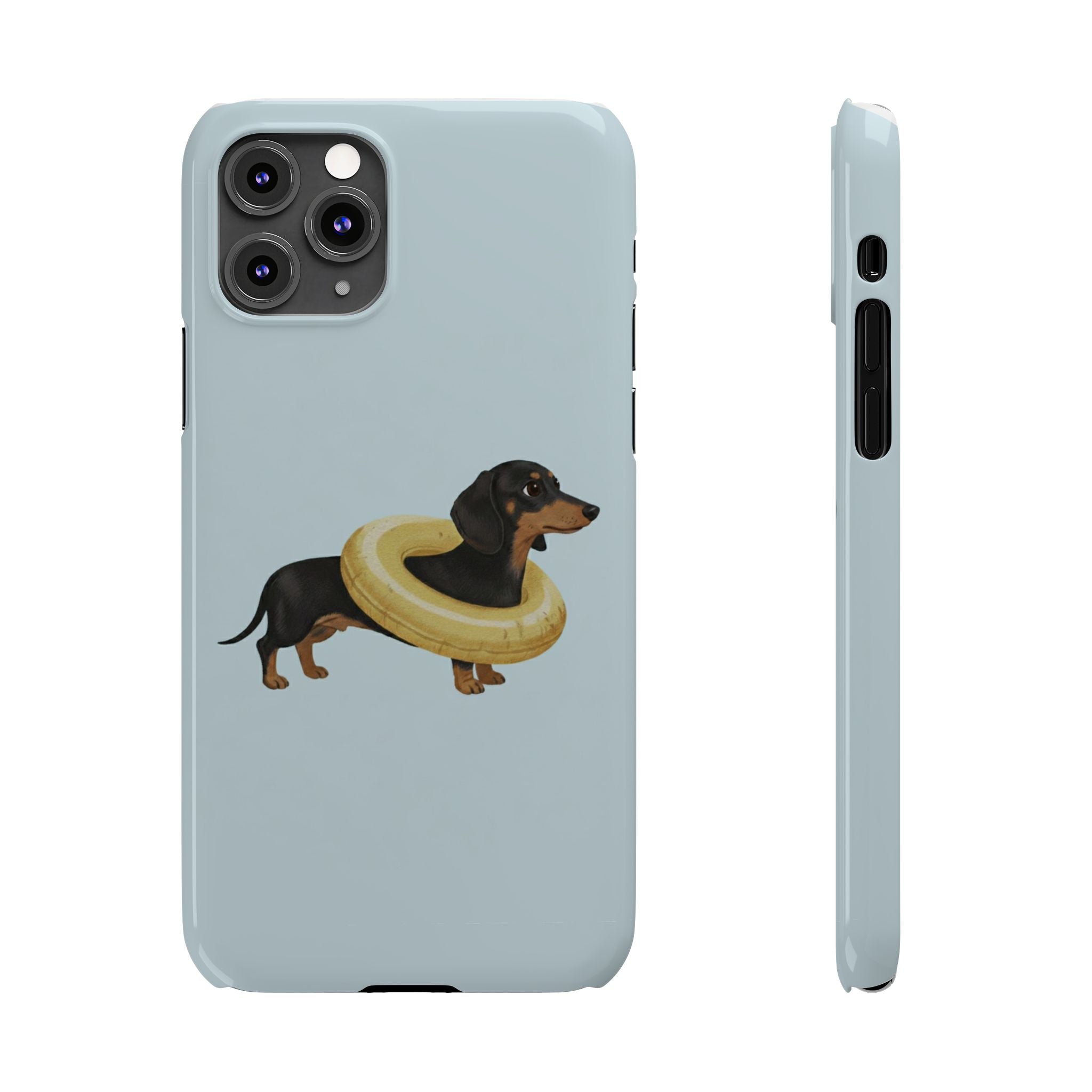 Slim Phone Cases - Cute Dog Dachshund Design, Protective Phone Covers, Fun Animal Art, Unique Gifts for Dog Lovers, Trendy Smartphone