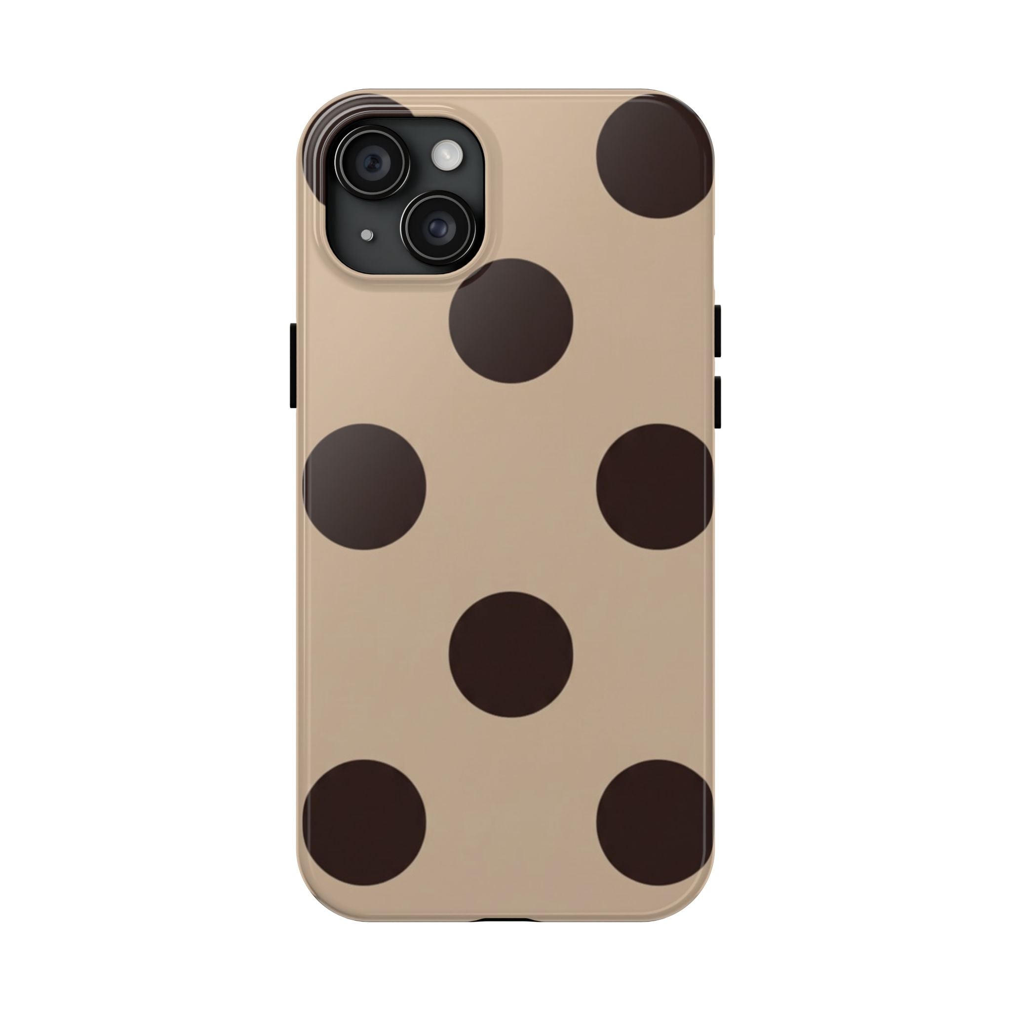 Stylish Polka Dot Phone Case for Trendy Protection, Cute Gift for Her, Phone Accessories, Everyday Fashion, Modern Design