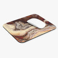Brown Marble Swirl Mouse Pad