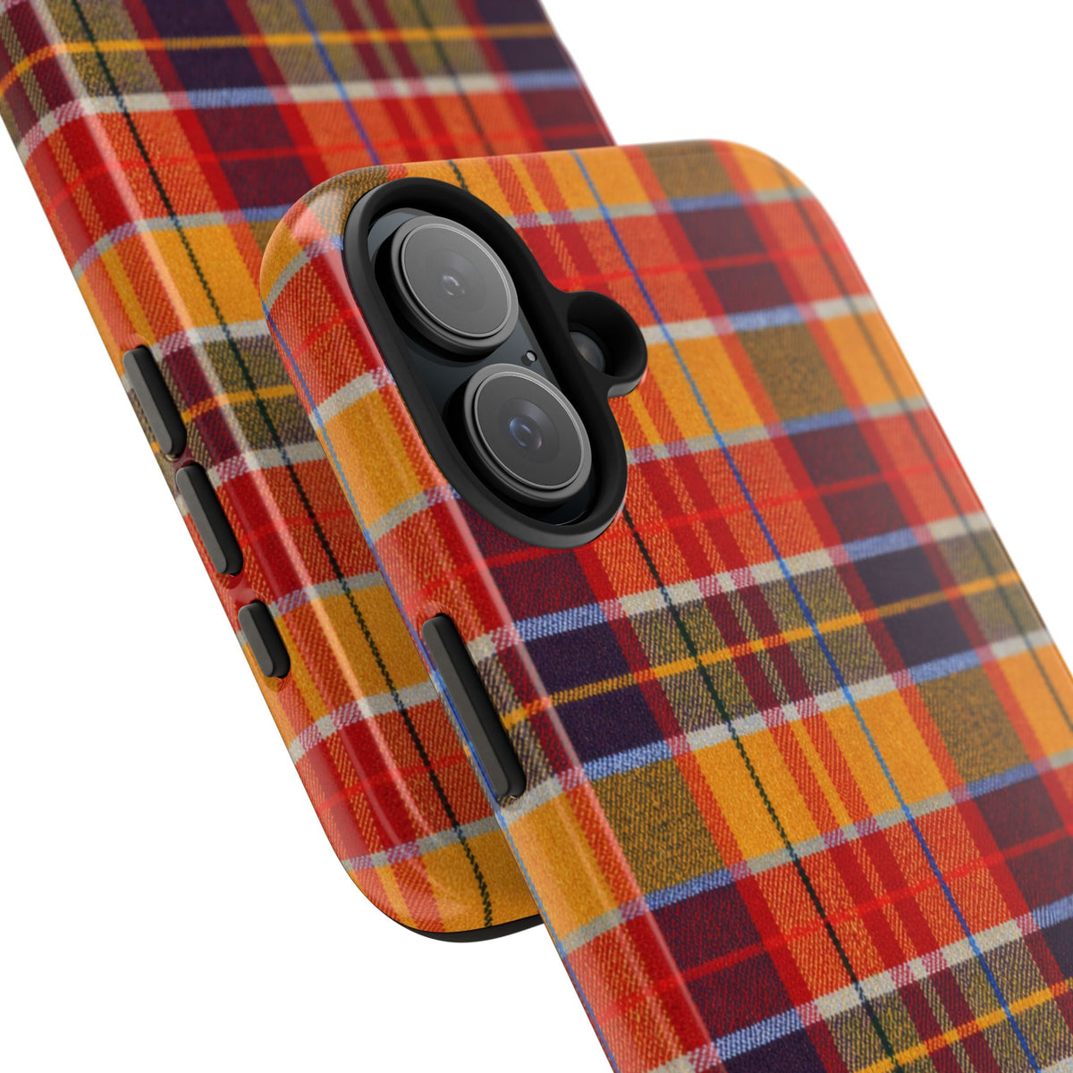 Autumn Plaid Tough Phone Case | Orange Red Yellow Plaid