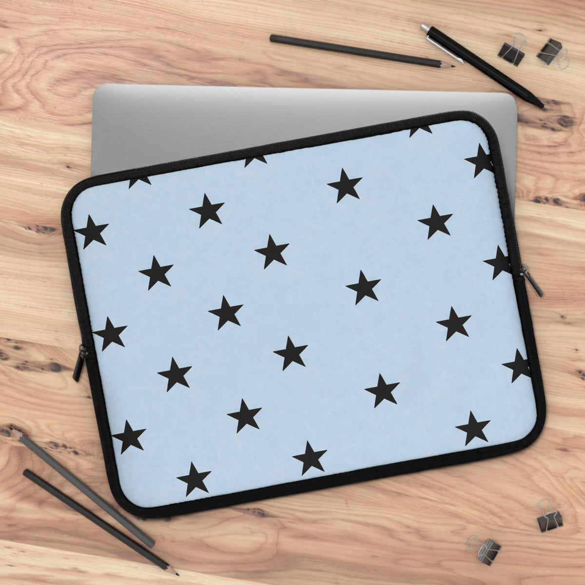 Baby Blue Star Laptop Sleeve