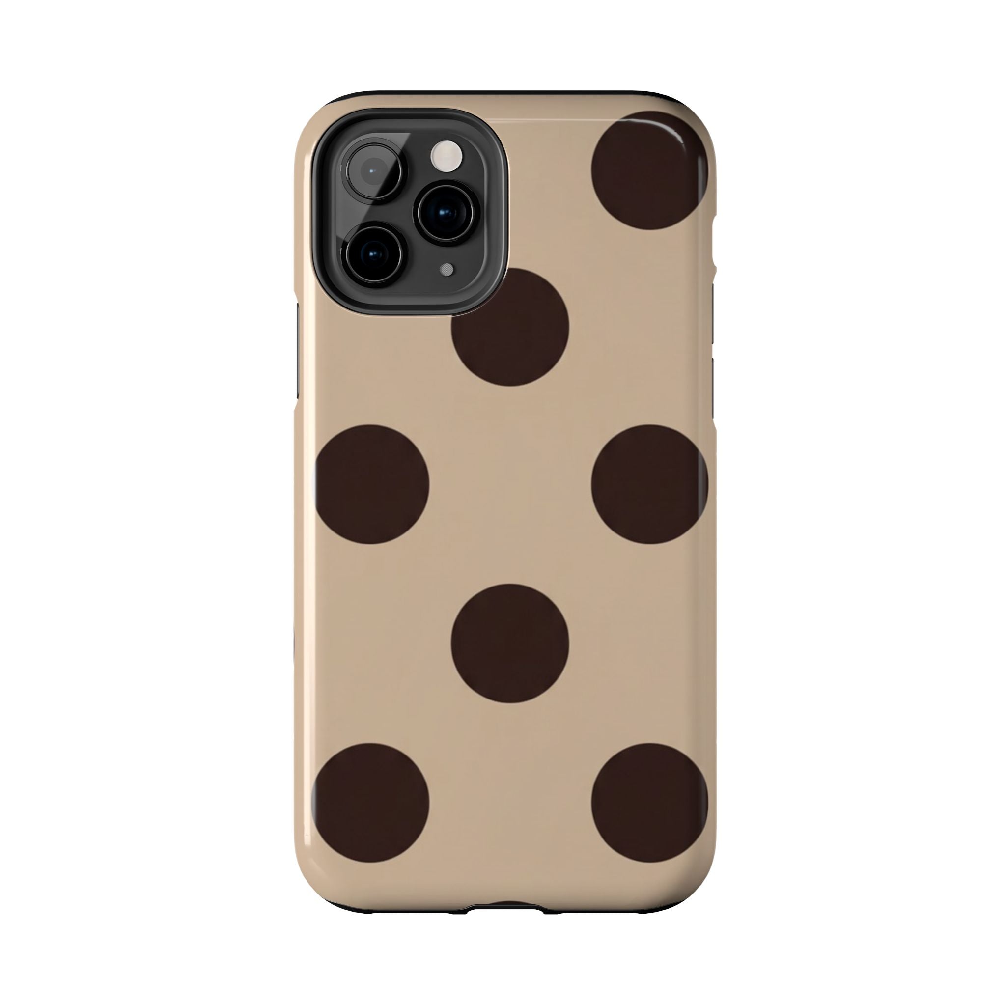 Stylish Polka Dot Phone Case for Trendy Protection, Cute Gift for Her, Phone Accessories, Everyday Fashion, Modern Design