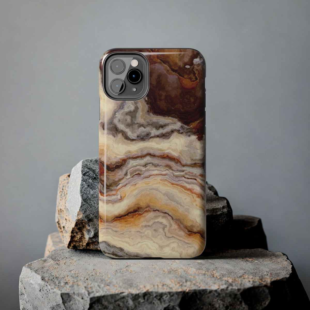 Brown Agate Marble Phone Case