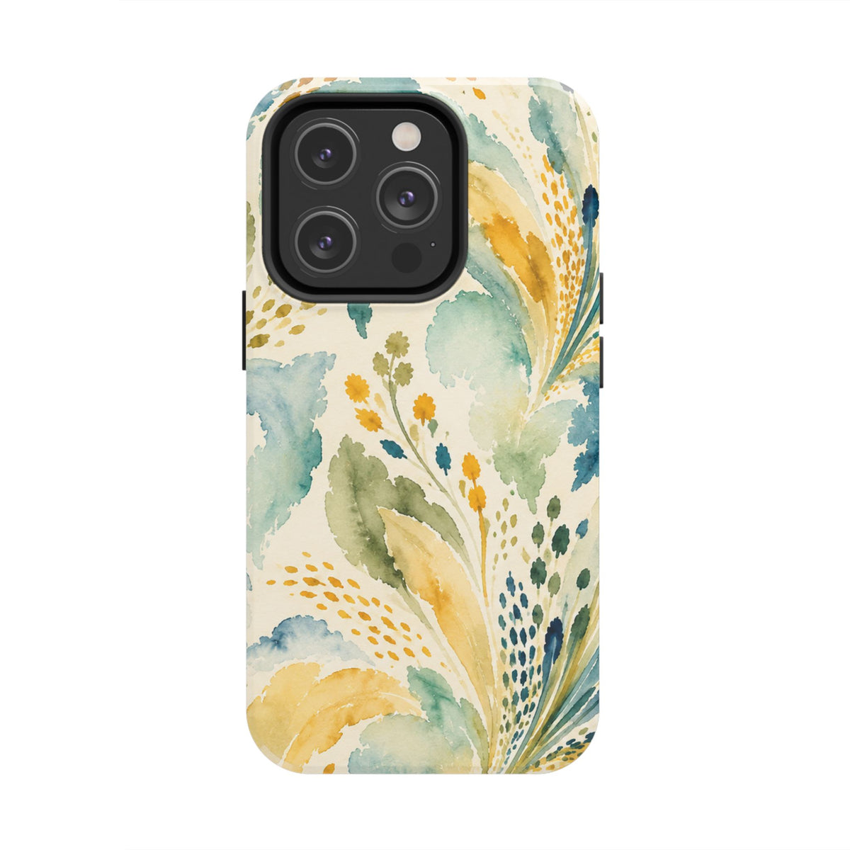 Watercolor Floral Swirl Phone Case | Tough Phone Case
