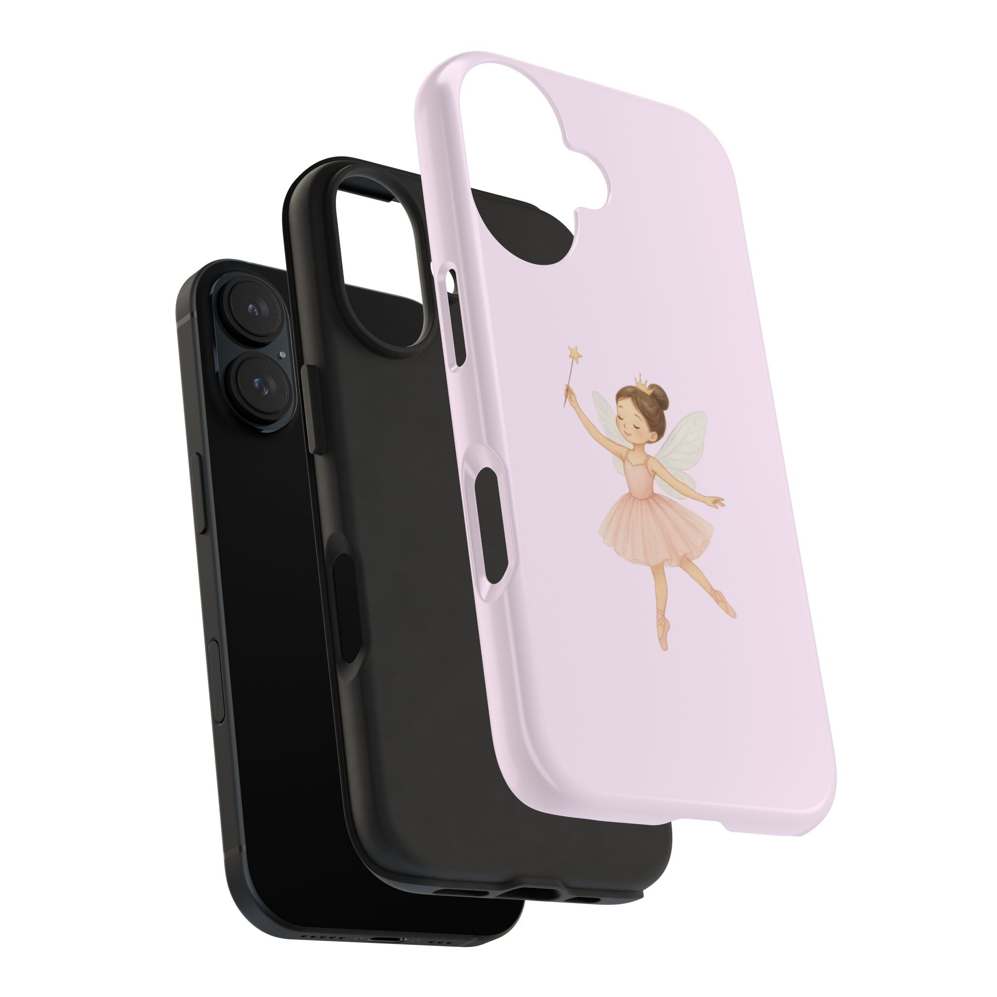 Pink Ballerina Tough Phone Case, Ballet Dancer Cute Phone Cover, Girly Protective Phone Case, Coquette Dancer Phone Accessories, Pretty Pink
