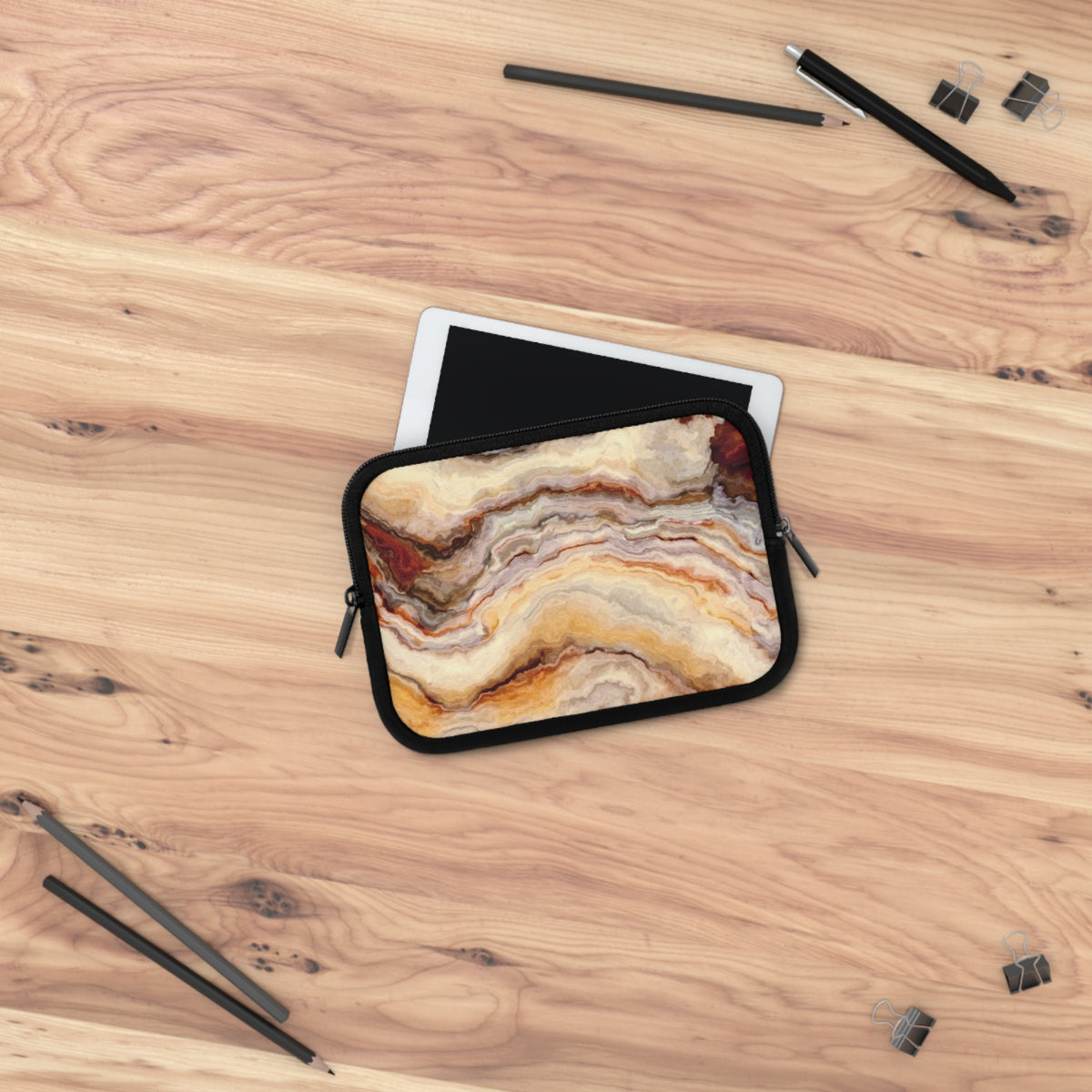Marble Agate Pattern Laptop Sleeve