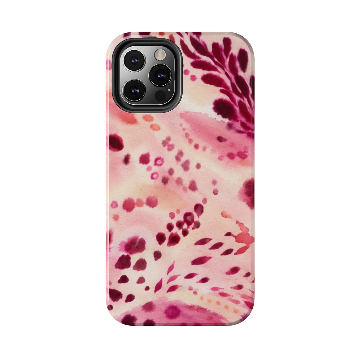 Pink Watercolor Floral Pattern phone case | Tough Phone Cases