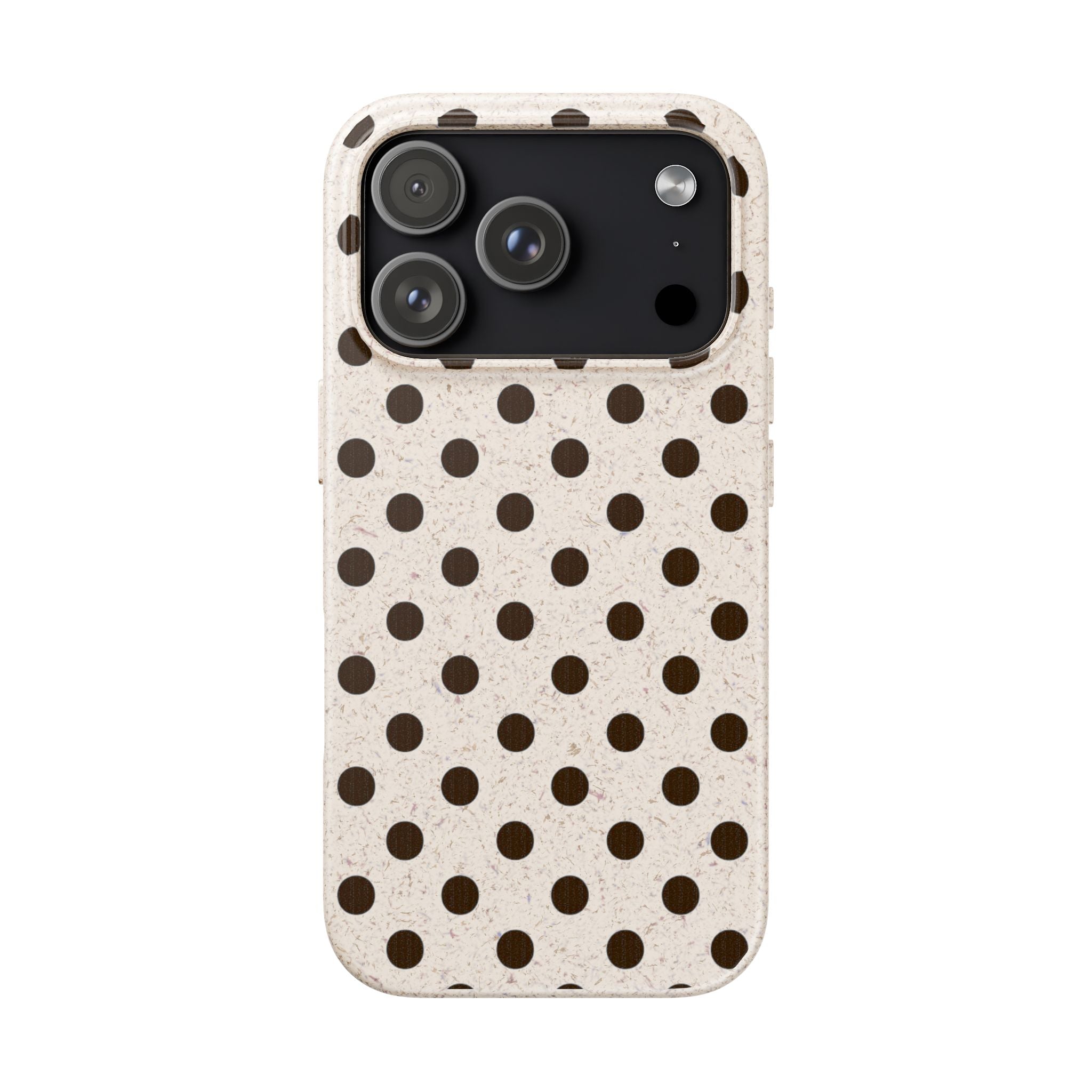 Eco-Friendly Polka Dot Phone Case — Biodegradable Protective Cover