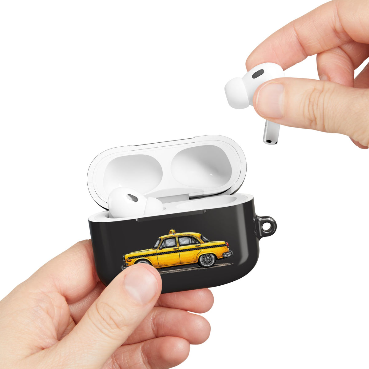 Yellow Taxi AirPod Case — Retro City Cab Protective Case