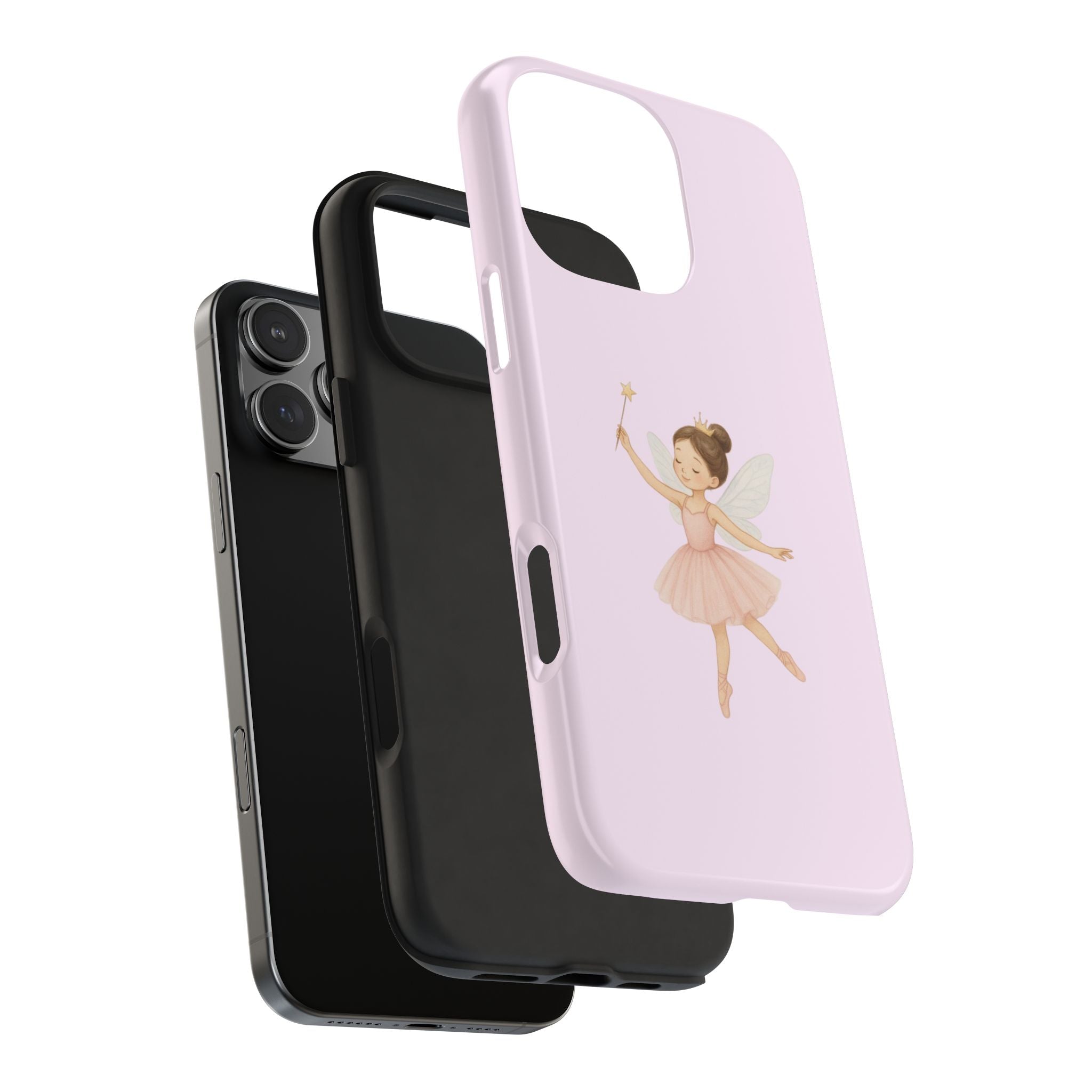 Pink Ballerina Tough Phone Case, Ballet Dancer Cute Phone Cover, Girly Protective Phone Case, Coquette Dancer Phone Accessories, Pretty Pink