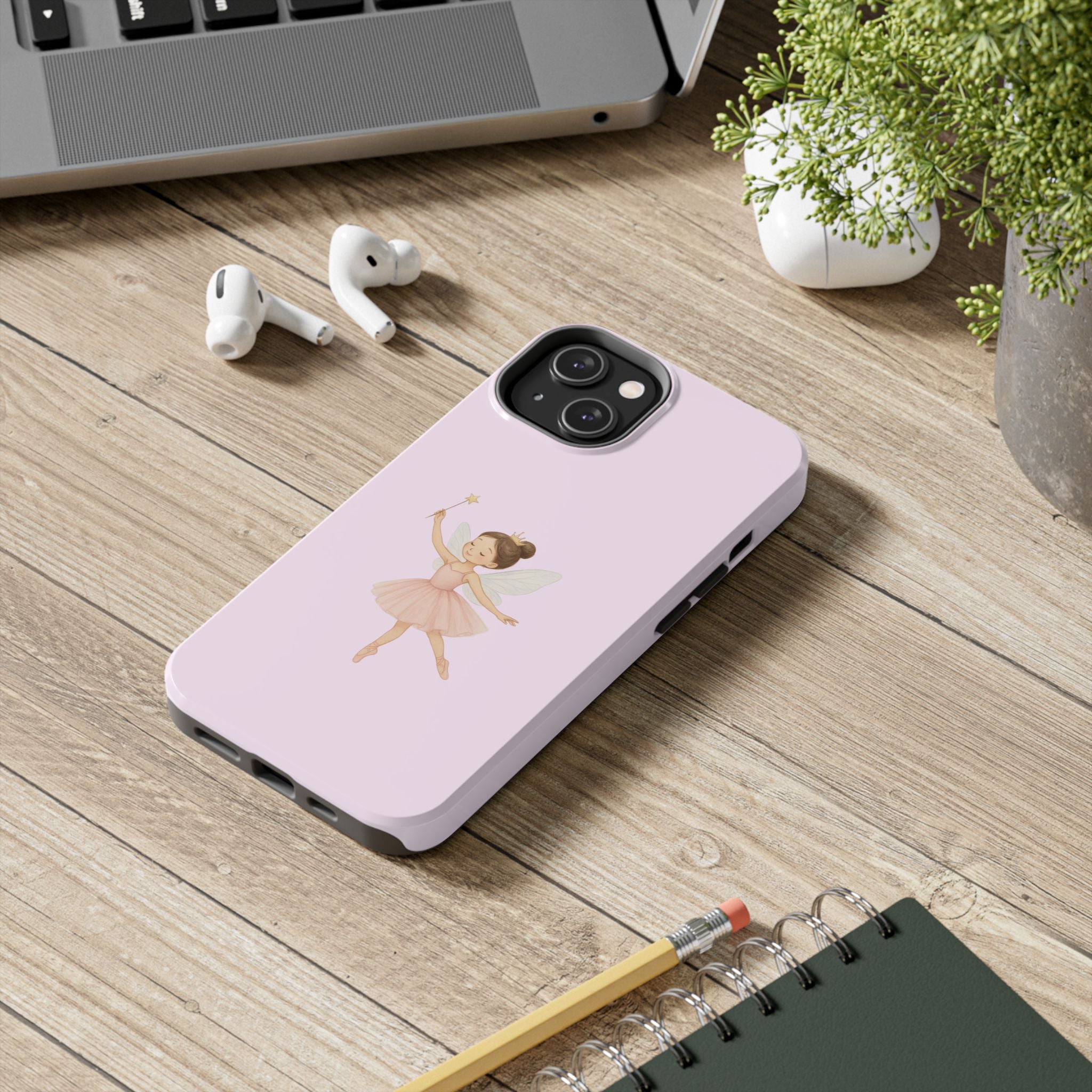 Pink Ballerina Tough Phone Case, Ballet Dancer Cute Phone Cover, Girly Protective Phone Case, Coquette Dancer Phone Accessories, Pretty Pink