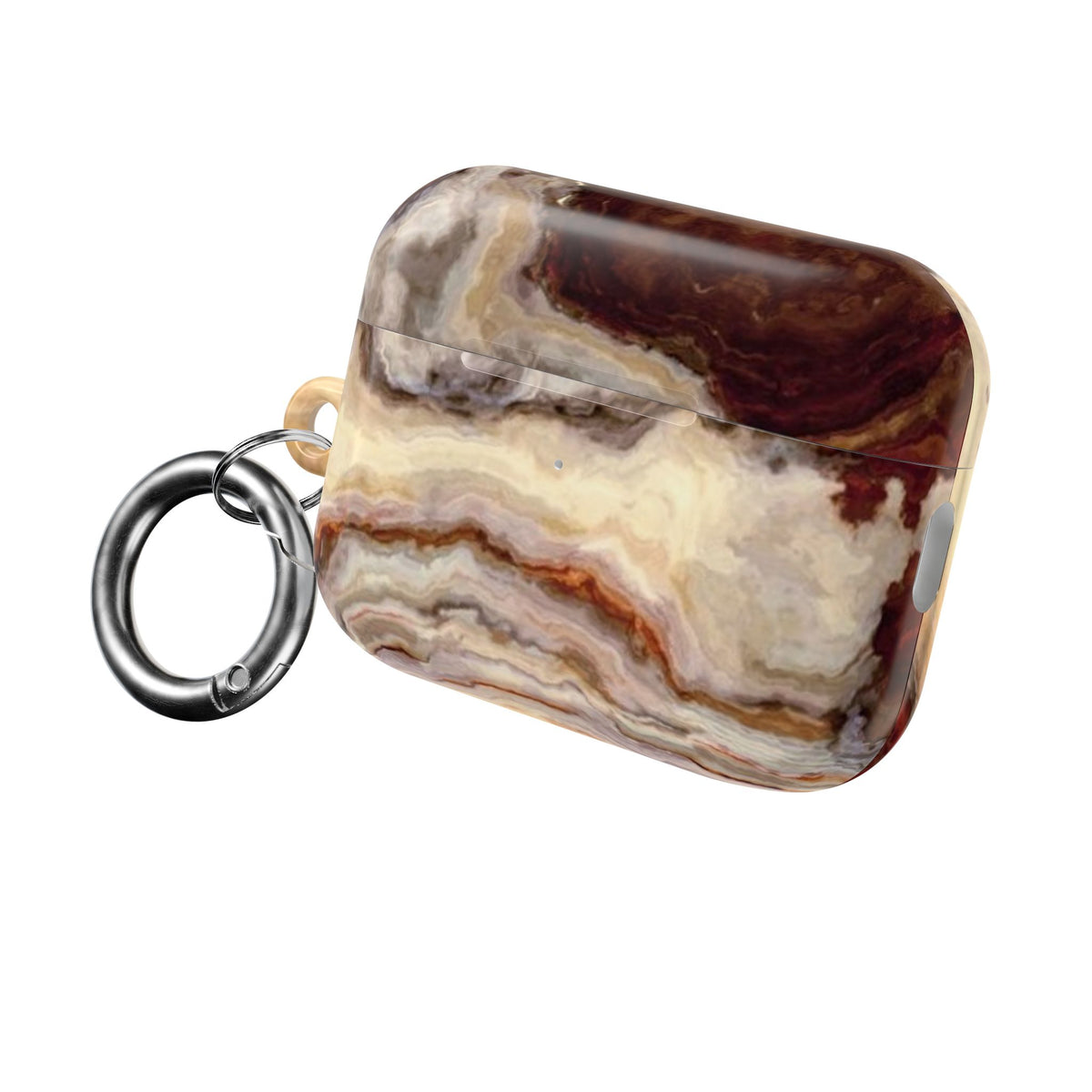 Brown Marble Pattern AirPod Case