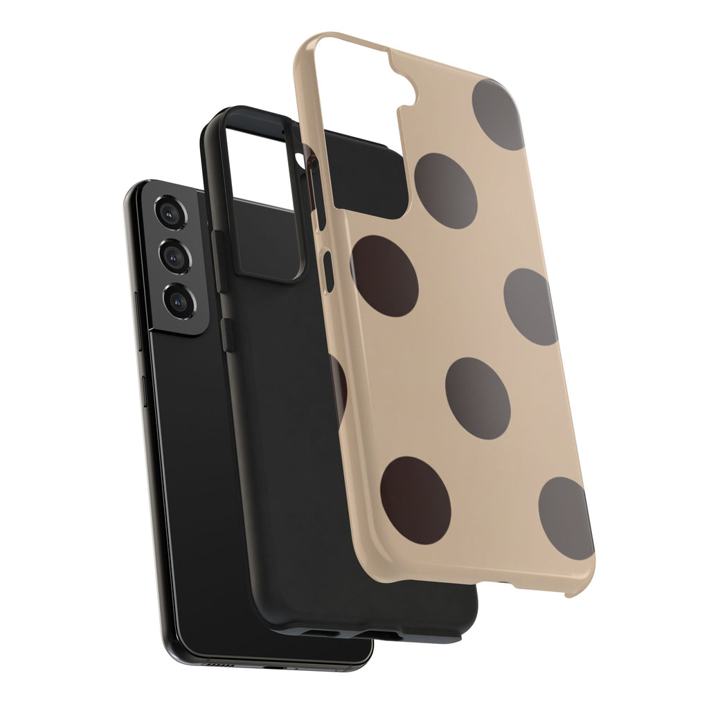 Stylish Polka Dot Phone Case for Trendy Protection, Cute Gift for Her, Phone Accessories, Everyday Fashion, Modern Design
