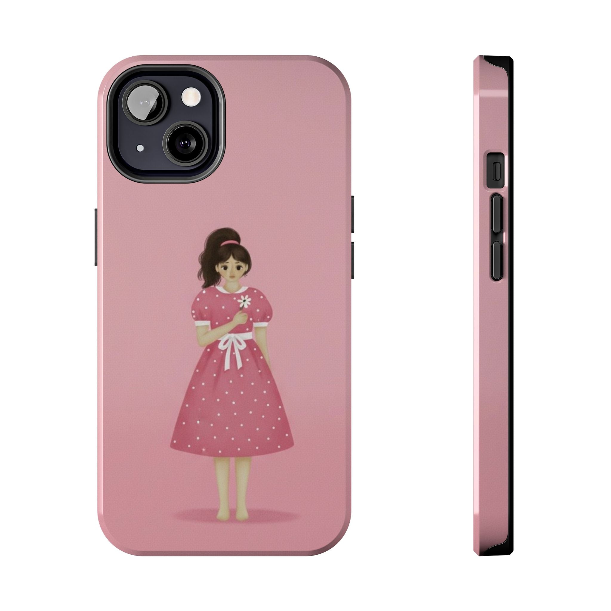 Pink Phone Case, Tough Phone Cases for Women, Cute Vibe, Protective Cover