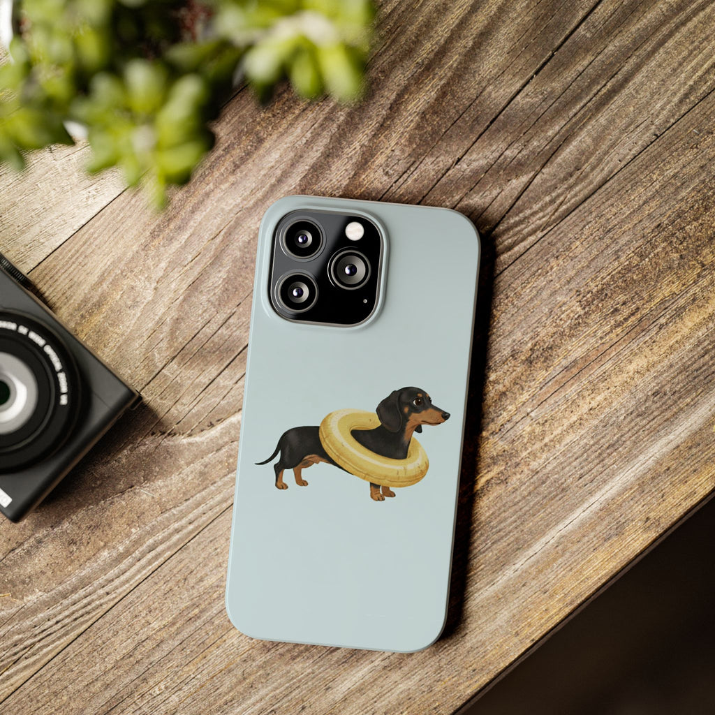 Slim Phone Cases - Cute Dog Dachshund Design, Protective Phone Covers, Fun Animal Art, Unique Gifts for Dog Lovers, Trendy Smartphone