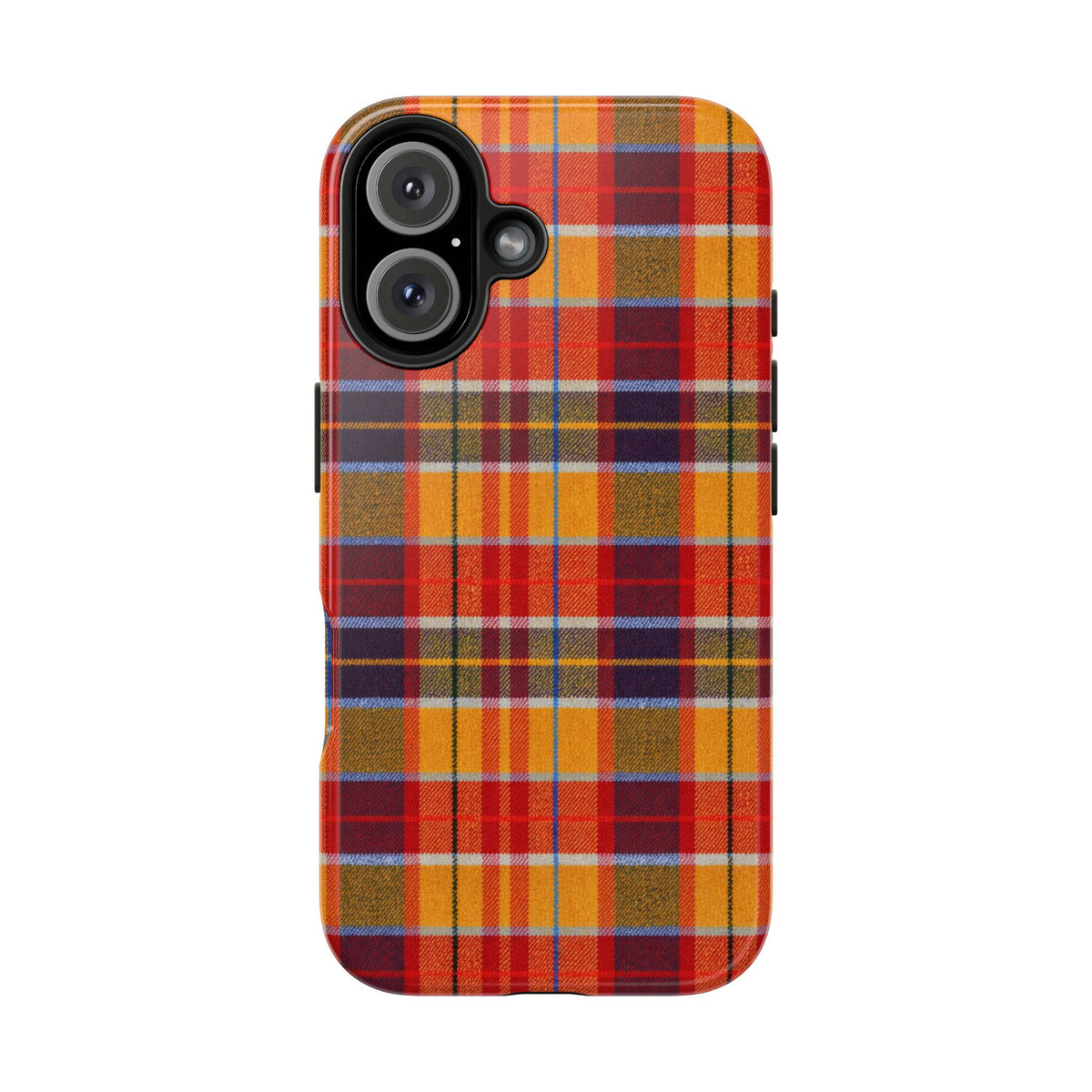 Autumn Plaid Tough Phone Case | Orange Red Yellow Plaid