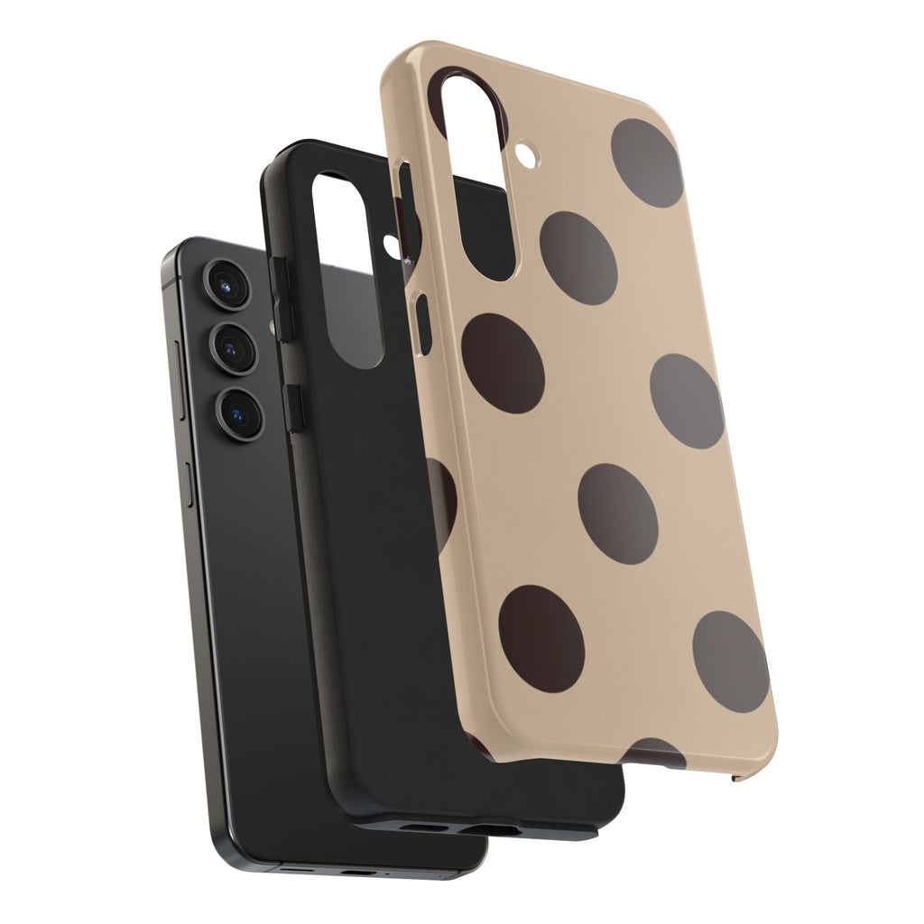 Stylish Polka Dot Phone Case for Trendy Protection, Cute Gift for Her, Phone Accessories, Everyday Fashion, Modern Design