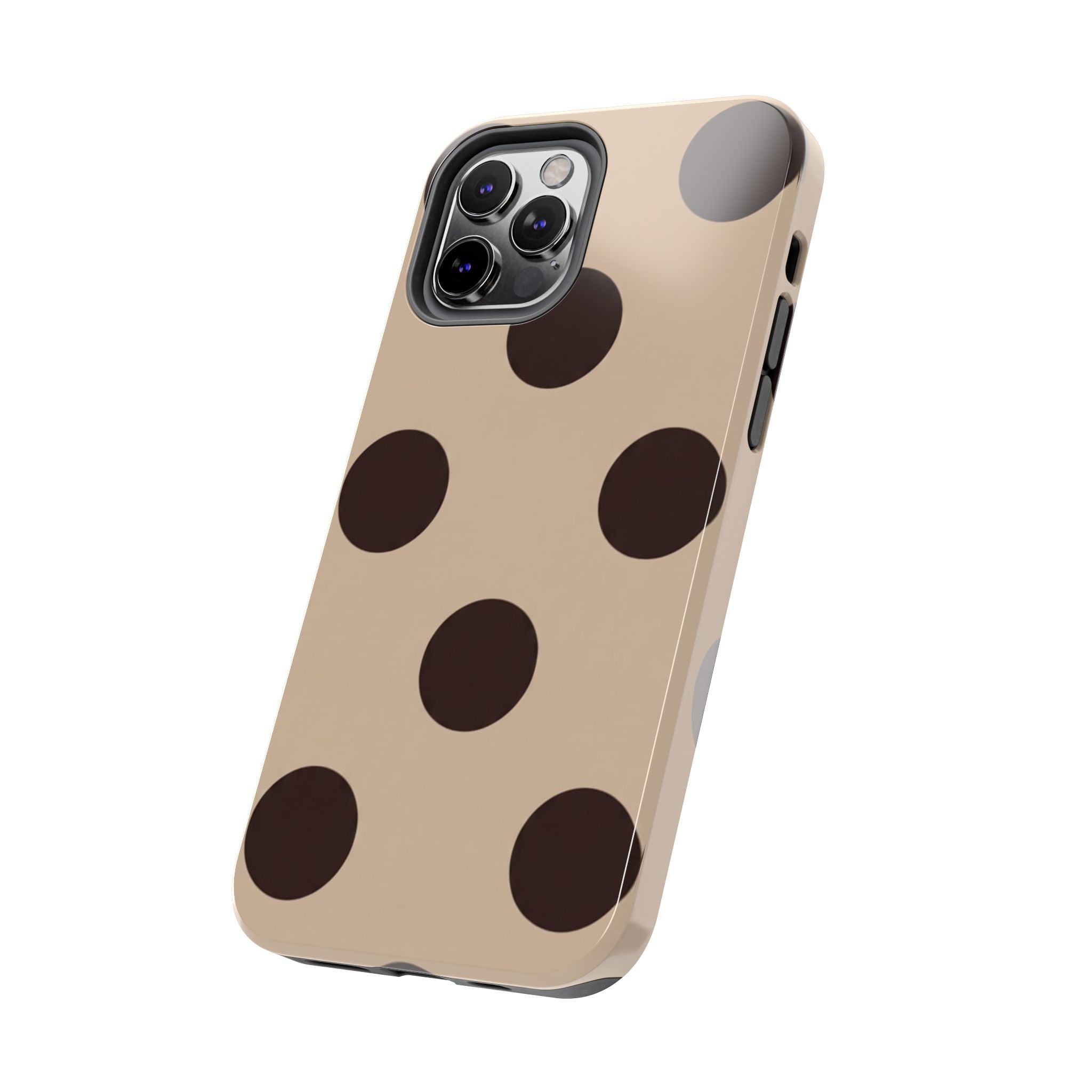 Stylish Polka Dot Phone Case for Trendy Protection, Cute Gift for Her, Phone Accessories, Everyday Fashion, Modern Design