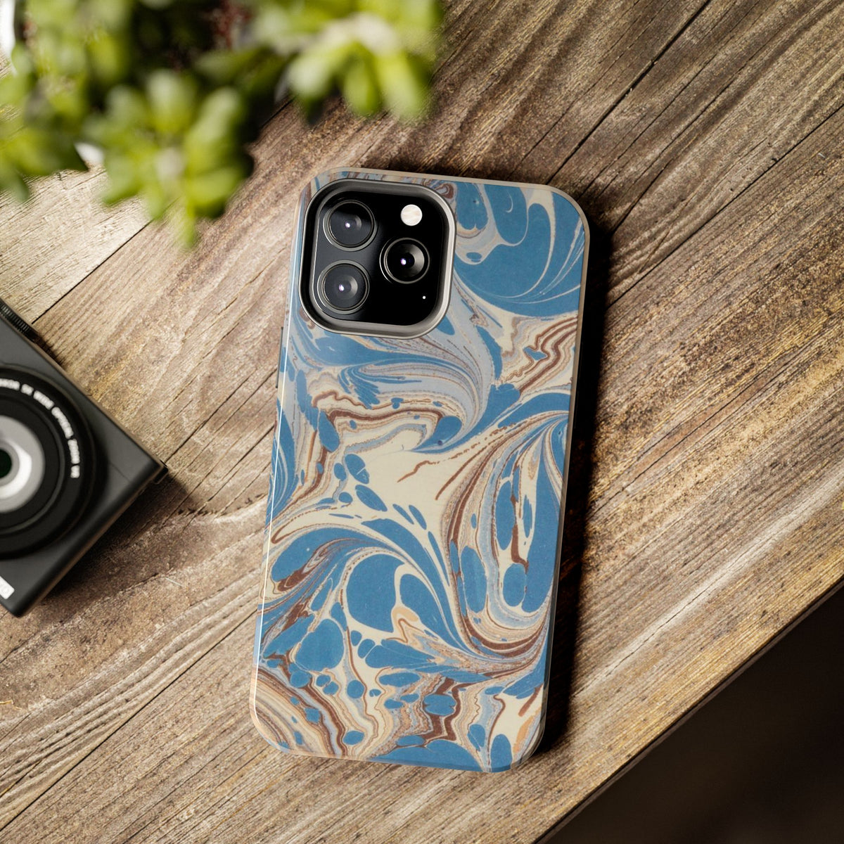 Blue Marble Swirl Phone Case