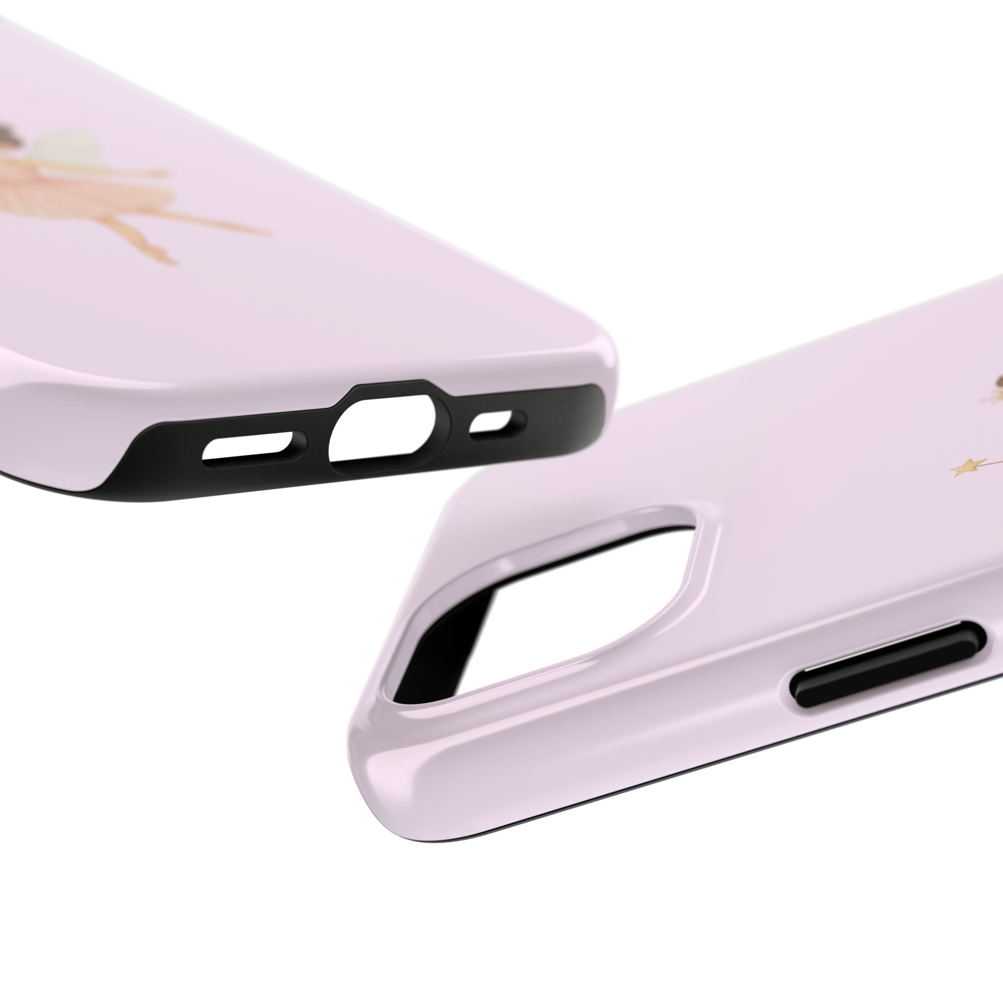 Pink Ballerina Tough Phone Case, Ballet Dancer Cute Phone Cover, Girly Protective Phone Case, Coquette Dancer Phone Accessories, Pretty Pink