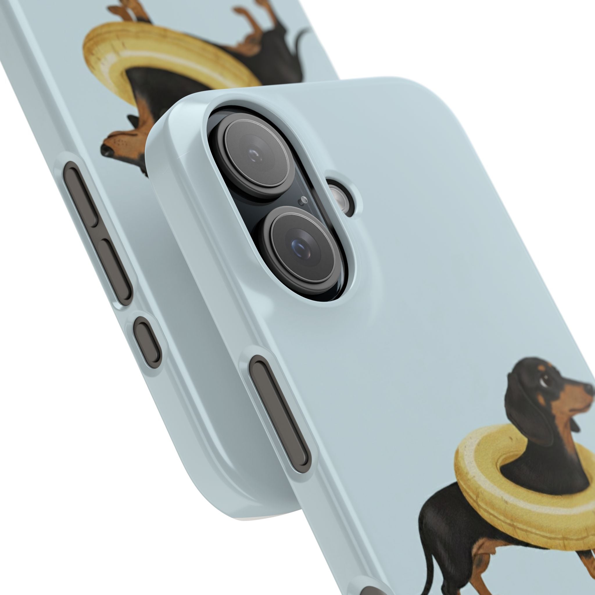Slim Phone Cases - Cute Dog Dachshund Design, Protective Phone Covers, Fun Animal Art, Unique Gifts for Dog Lovers, Trendy Smartphone