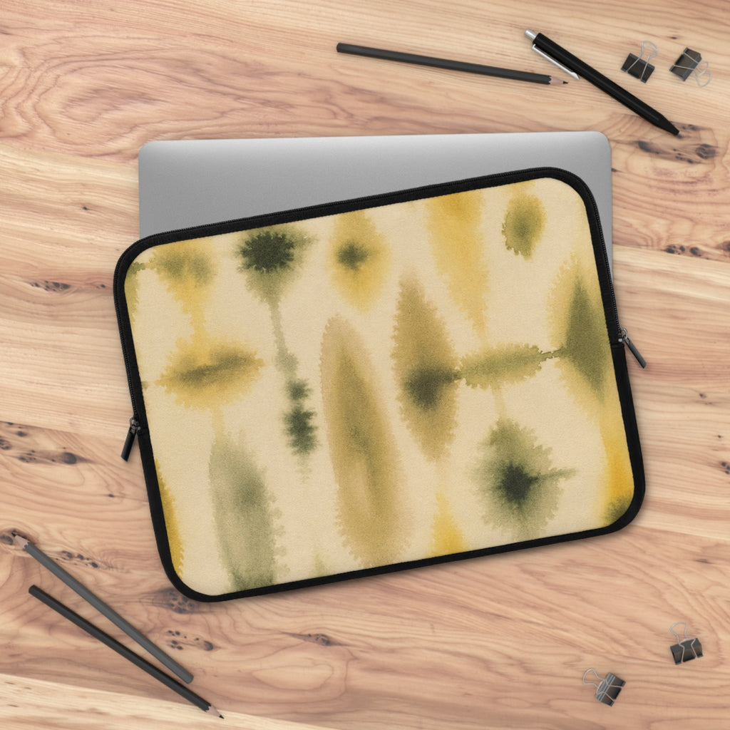 Abstract Watercolor Pattern Laptop Sleeve