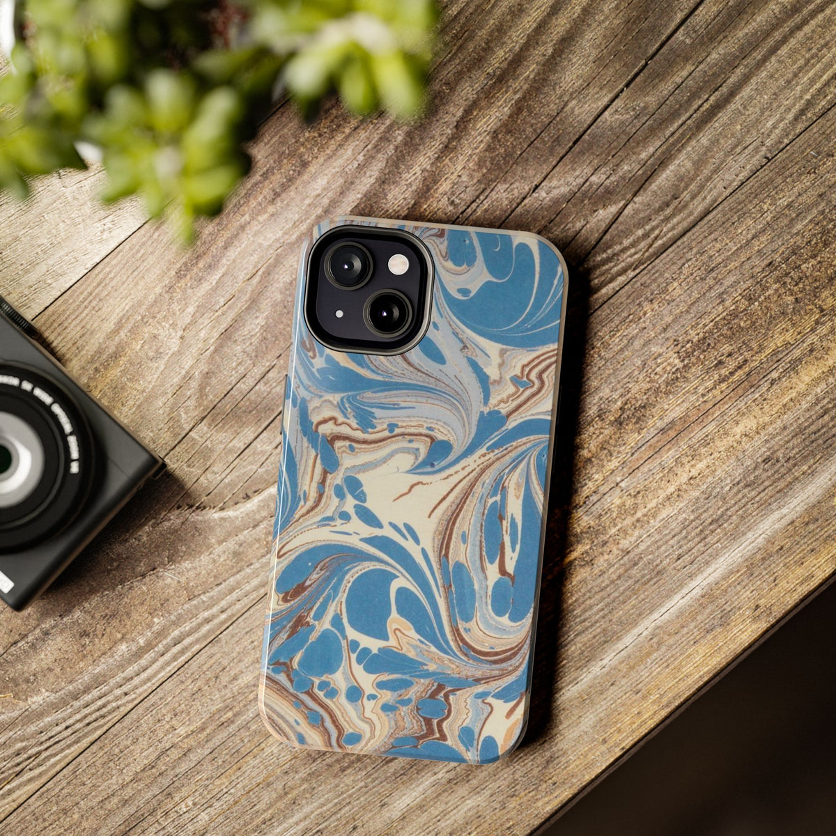 Blue Marble Swirl Phone Case