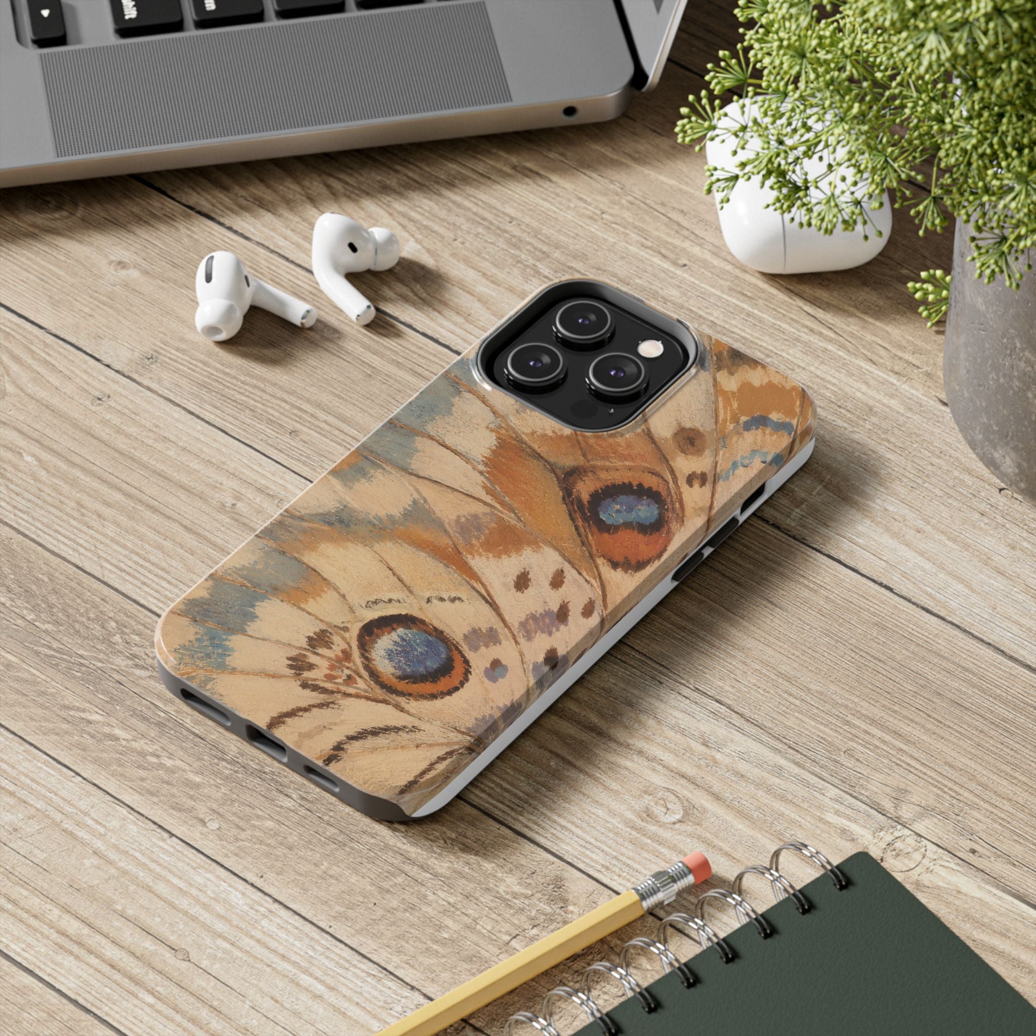 Butterfly Phone Case - Earthy Neutral Phone Cover