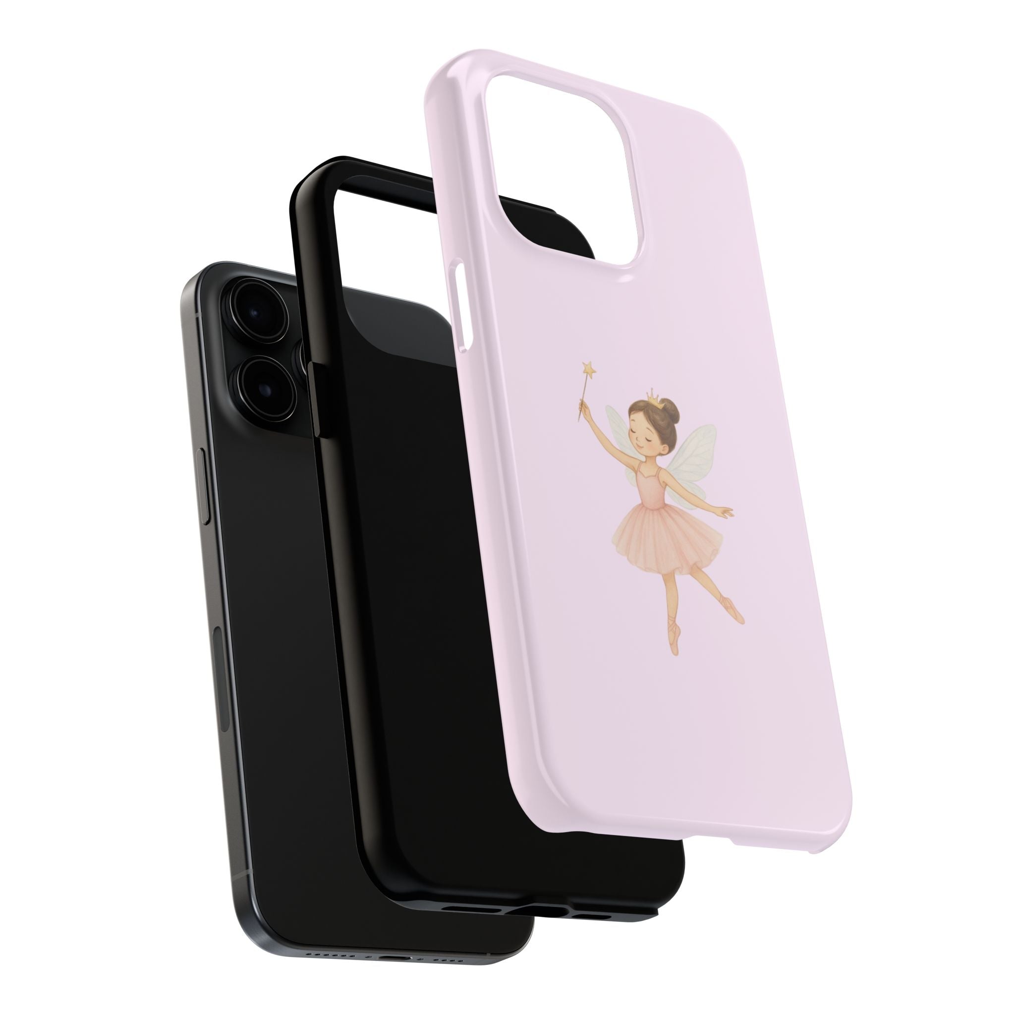 Pink Ballerina Tough Phone Case, Ballet Dancer Cute Phone Cover, Girly Protective Phone Case, Coquette Dancer Phone Accessories, Pretty Pink